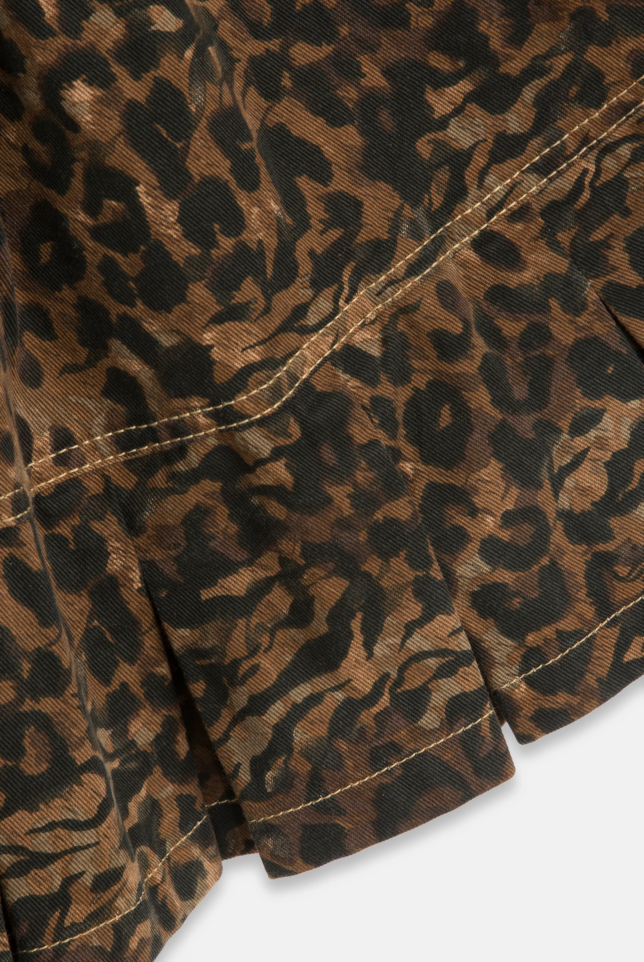 ANIMAL DENIM BANDEAU MINI DRESS - Image 10