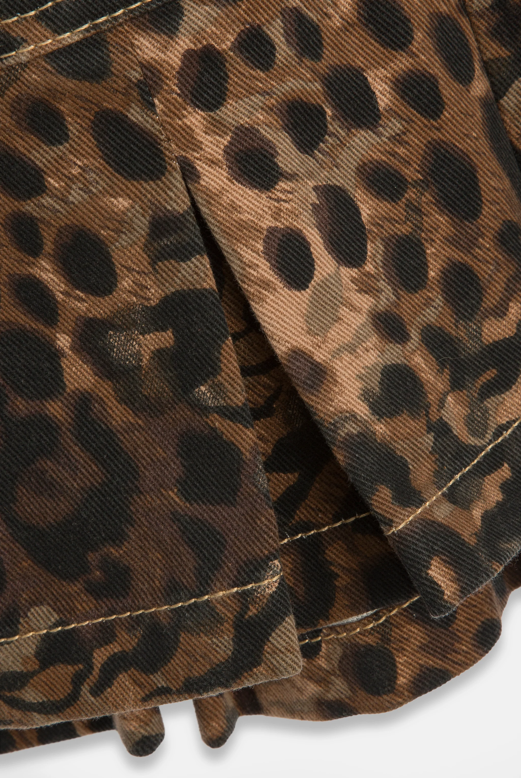 ANIMAL DENIM BANDEAU MINI DRESS - Image 7