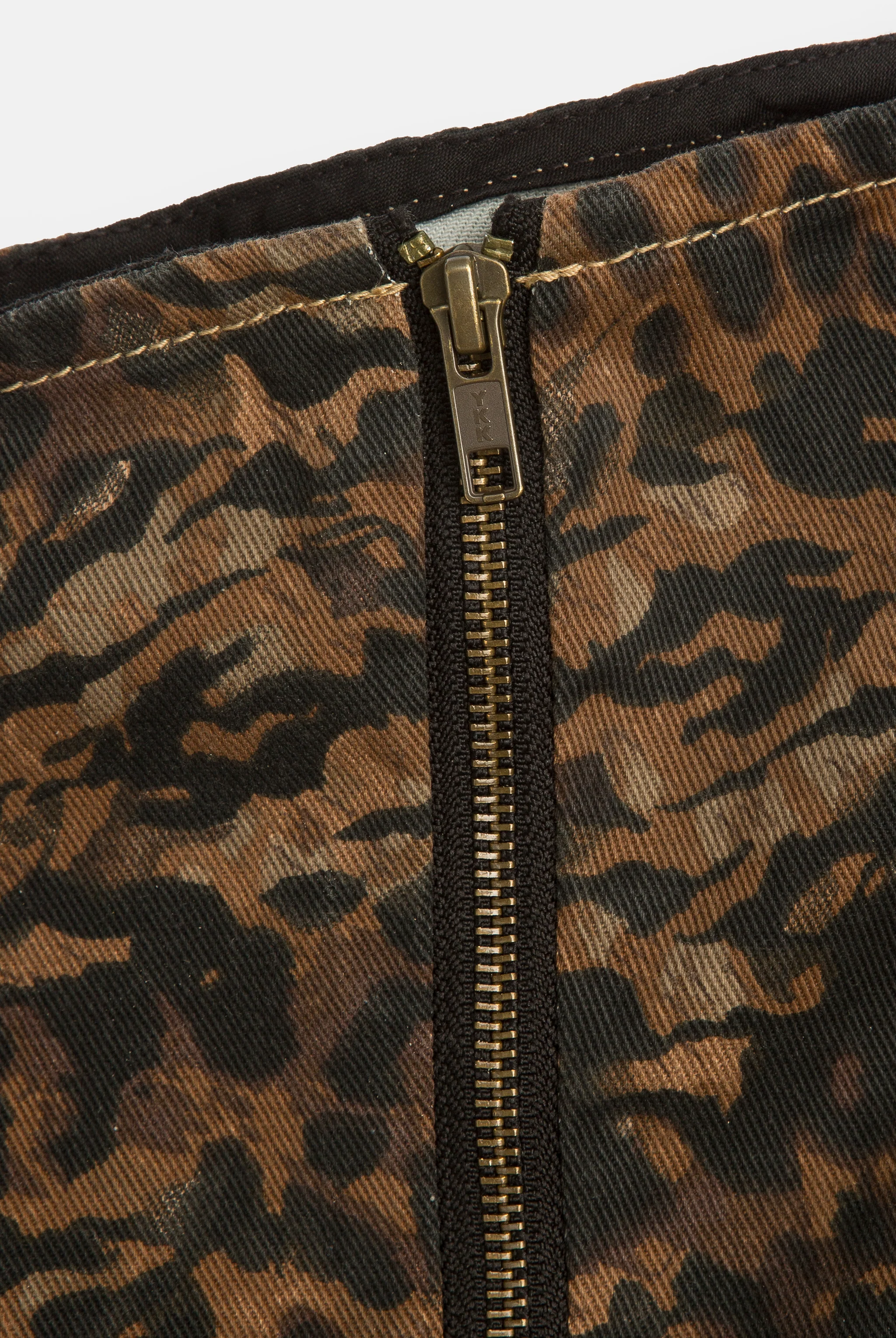 ANIMAL DENIM BANDEAU MINI DRESS - Image 8