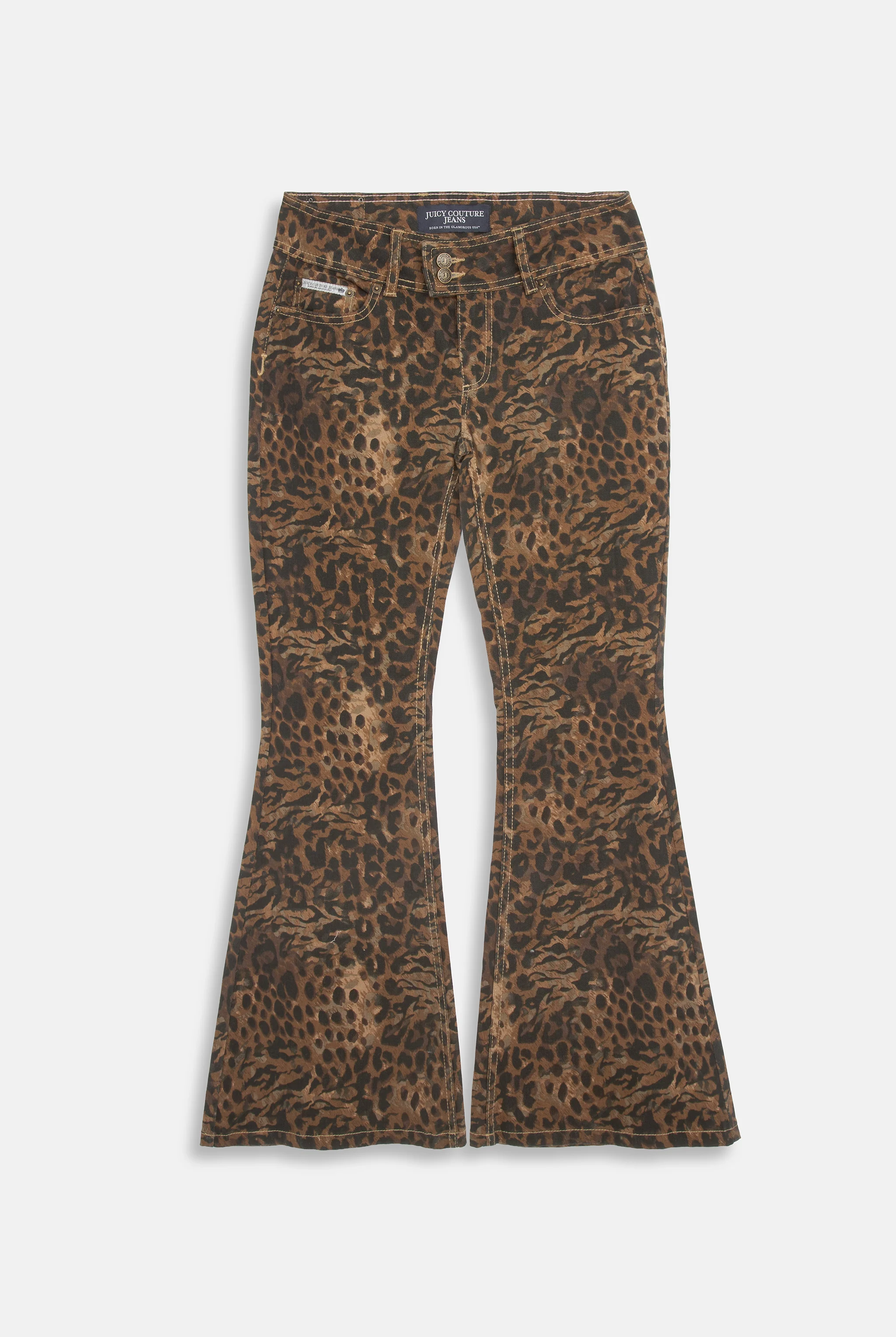 ANIMAL LOW RISE FLARED JEANS - Image 6