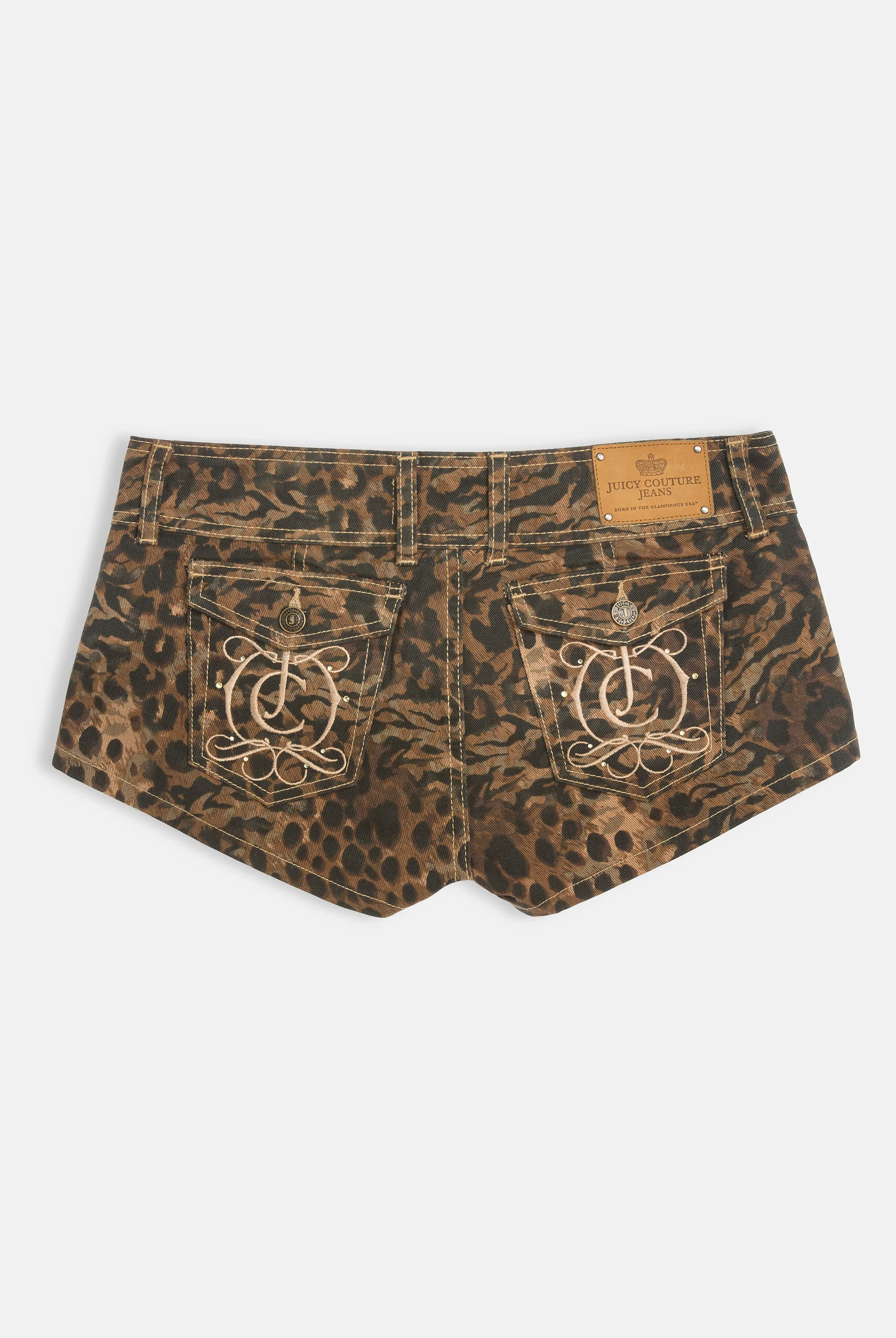 ANIMAL DENIM LACE UP SHORTS - Image 7