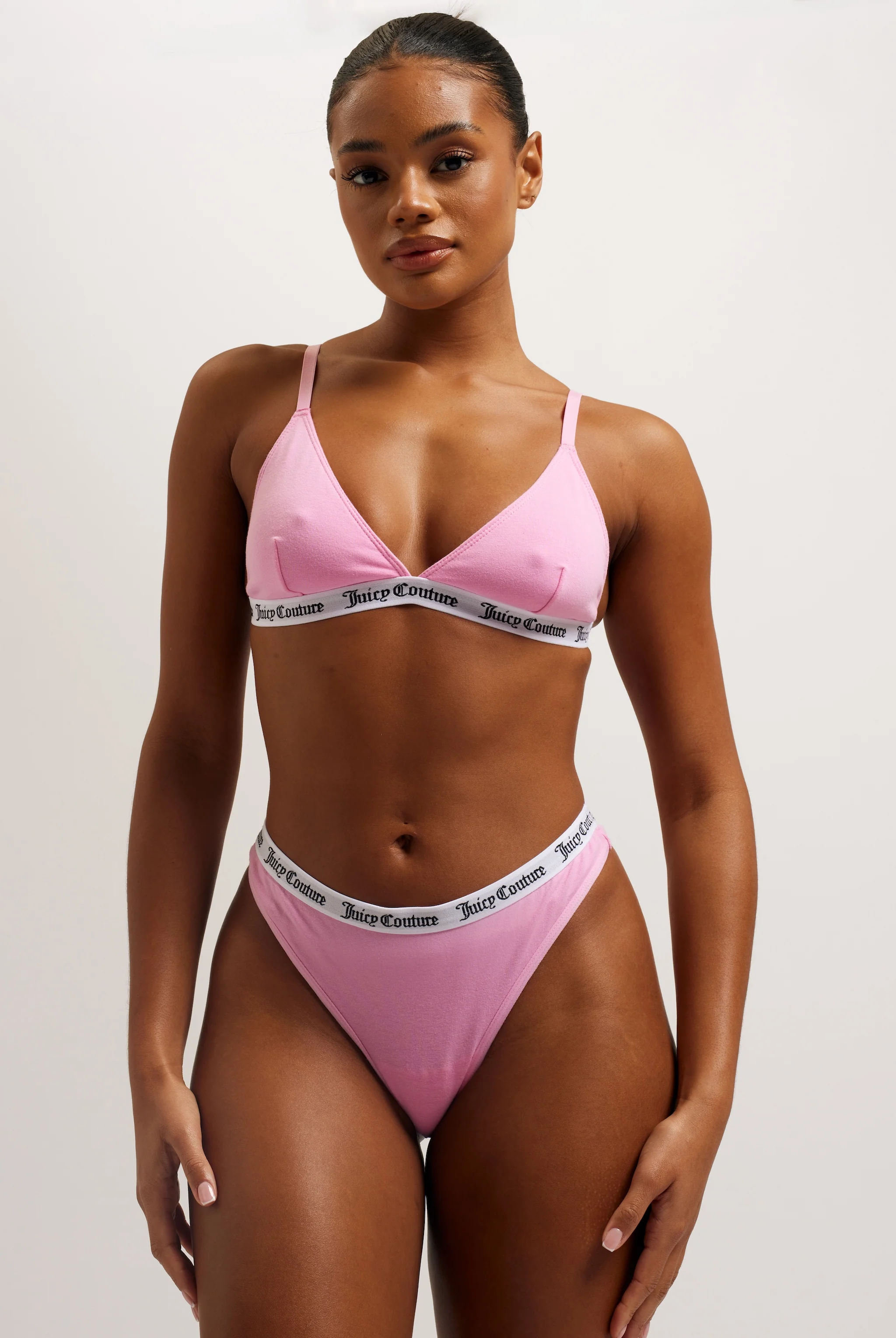 BEGONIA PINK COTTON TRIANGLE BRA - Image 3