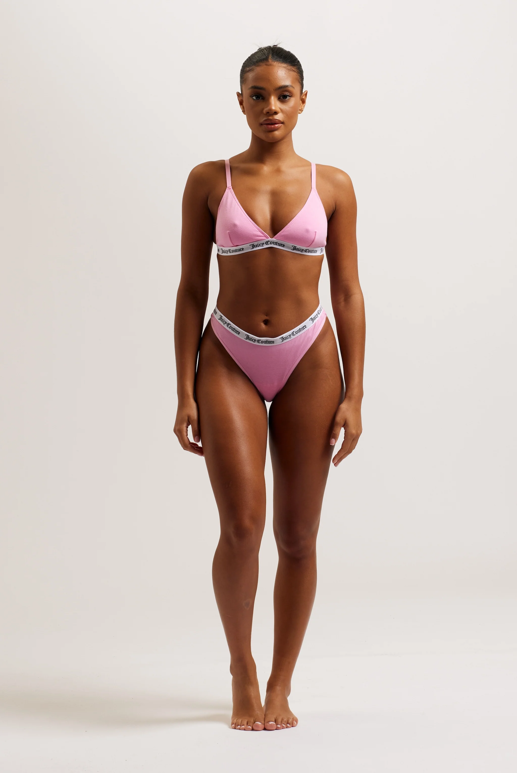 BEGONIA PINK COTTON TRIANGLE BRA - Image 4
