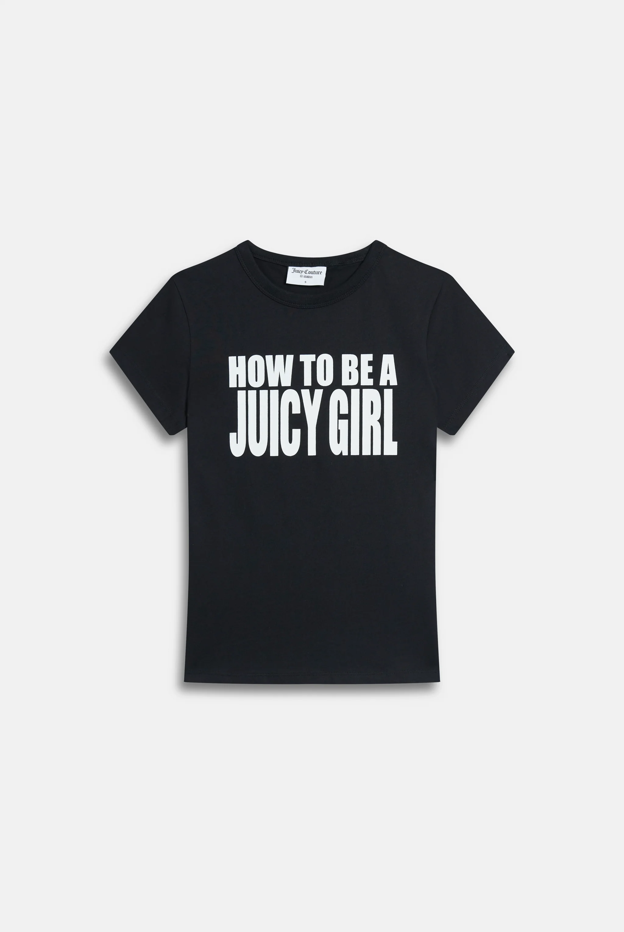 BLACK HOW TO BE A JUICY GIRL T-SHIRT - Image 2