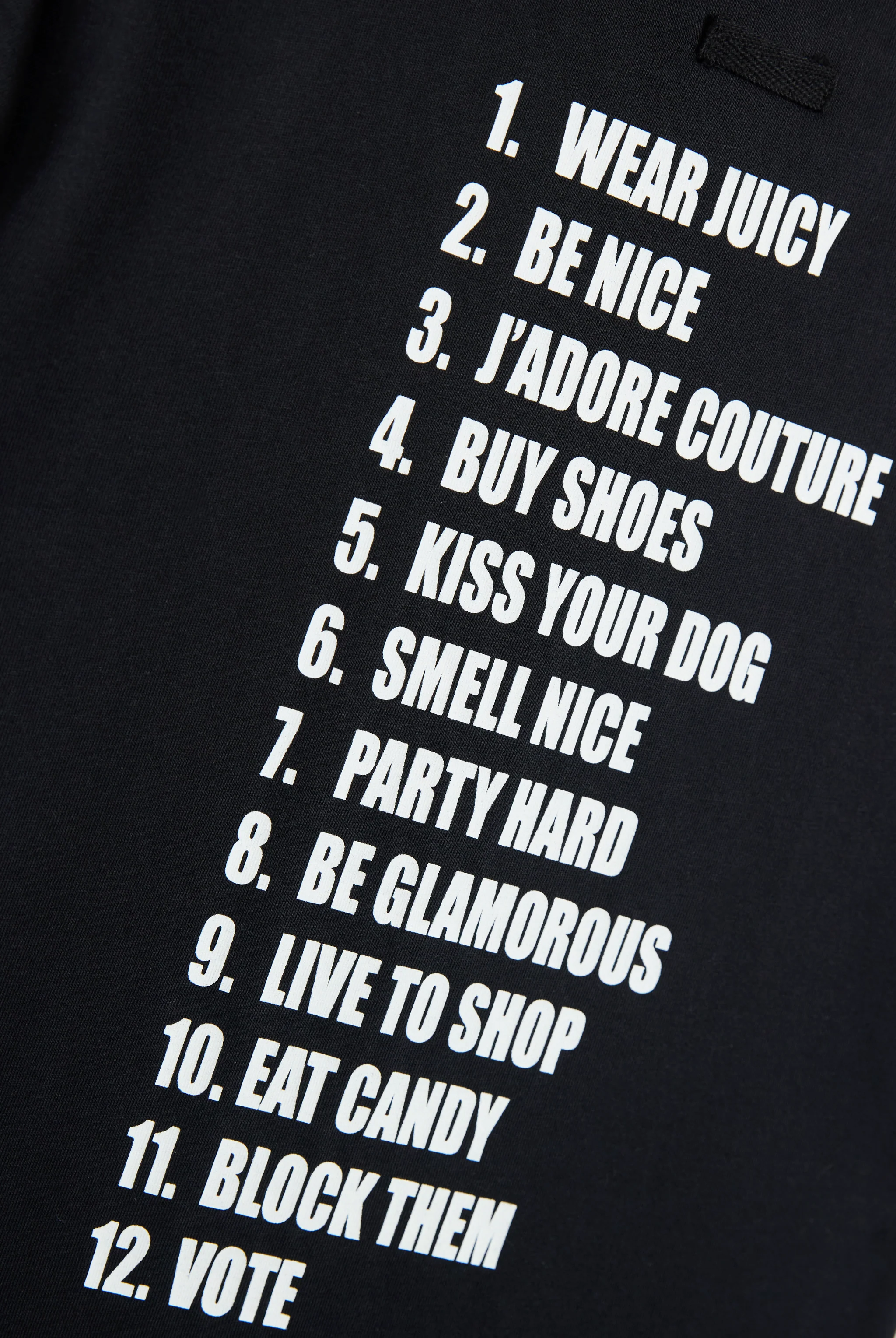BLACK HOW TO BE A JUICY GIRL T-SHIRT - Image 7