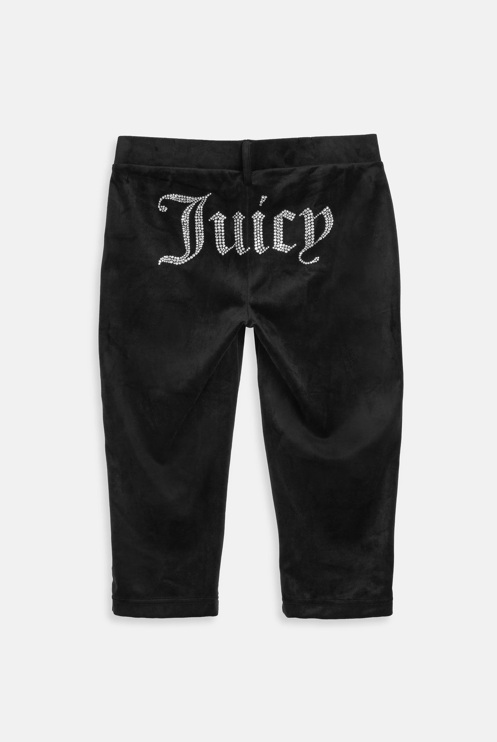 BLACK DIAMANTÉ CLASSIC VELOUR CAPRI PANTS - Image 12