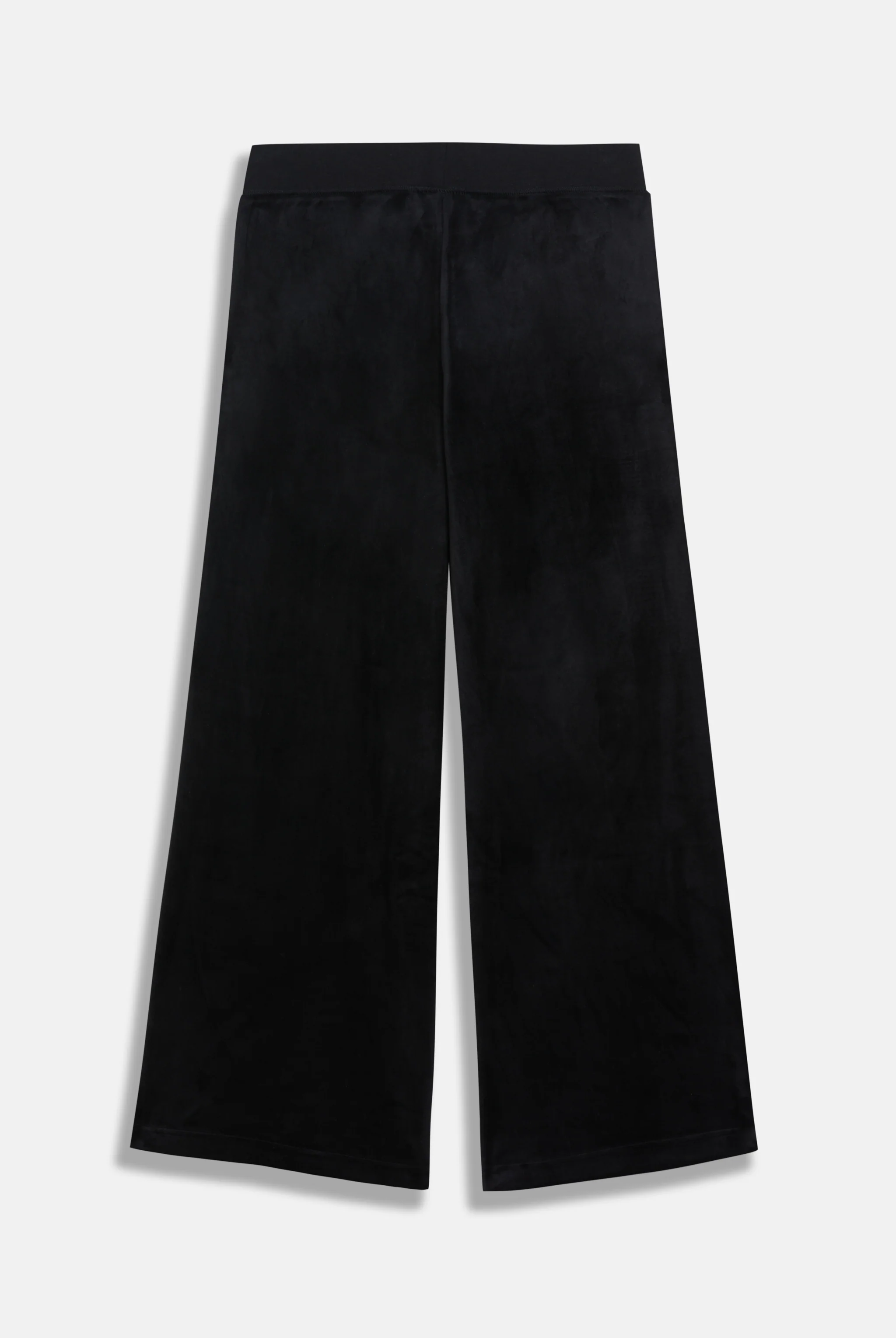 BLACK WIDE LEG CLASSIC VELOUR TRACK PANT - Image 8