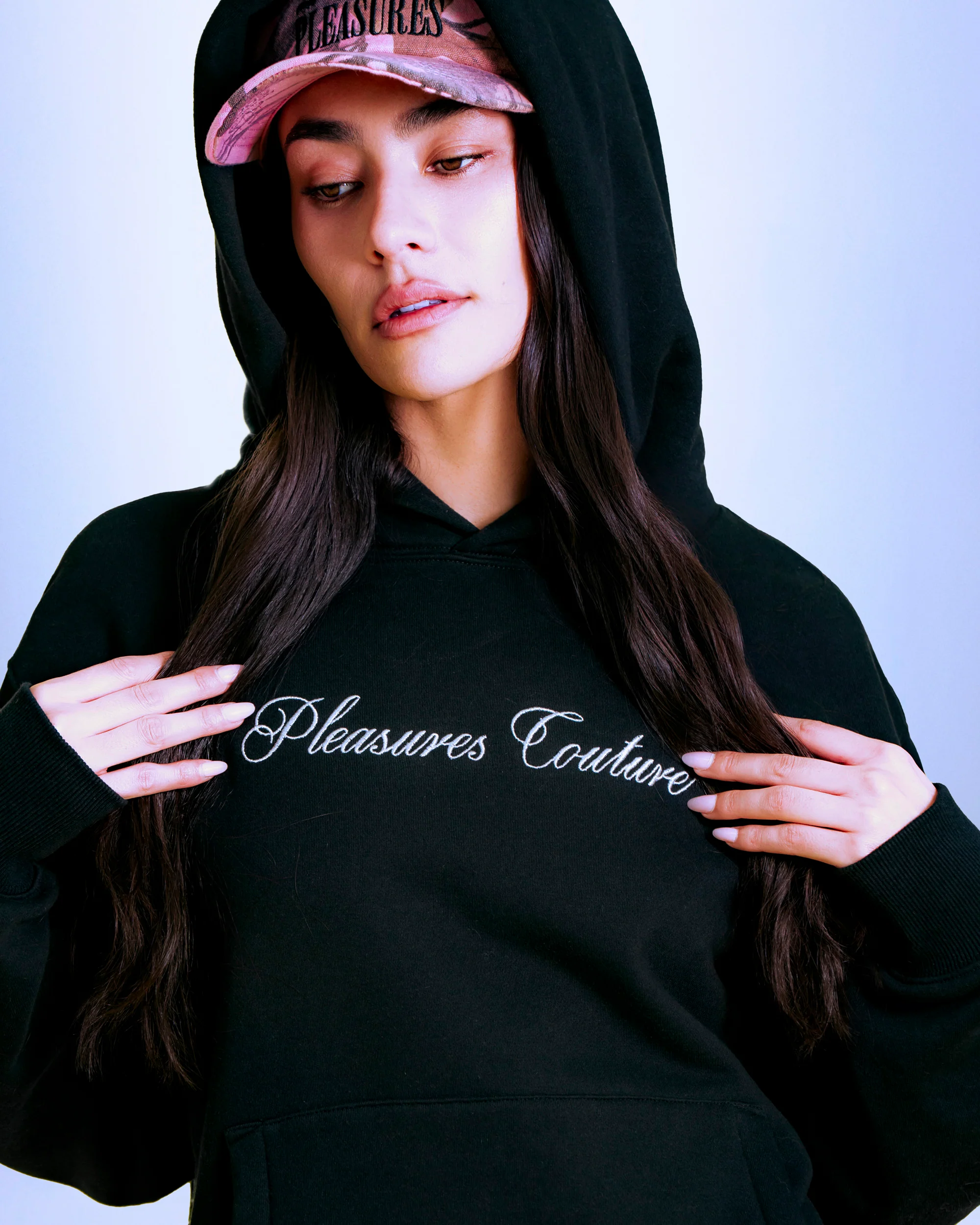 'Juicy by PLEASURES' BLACK BLISS HOODIE - Image 3