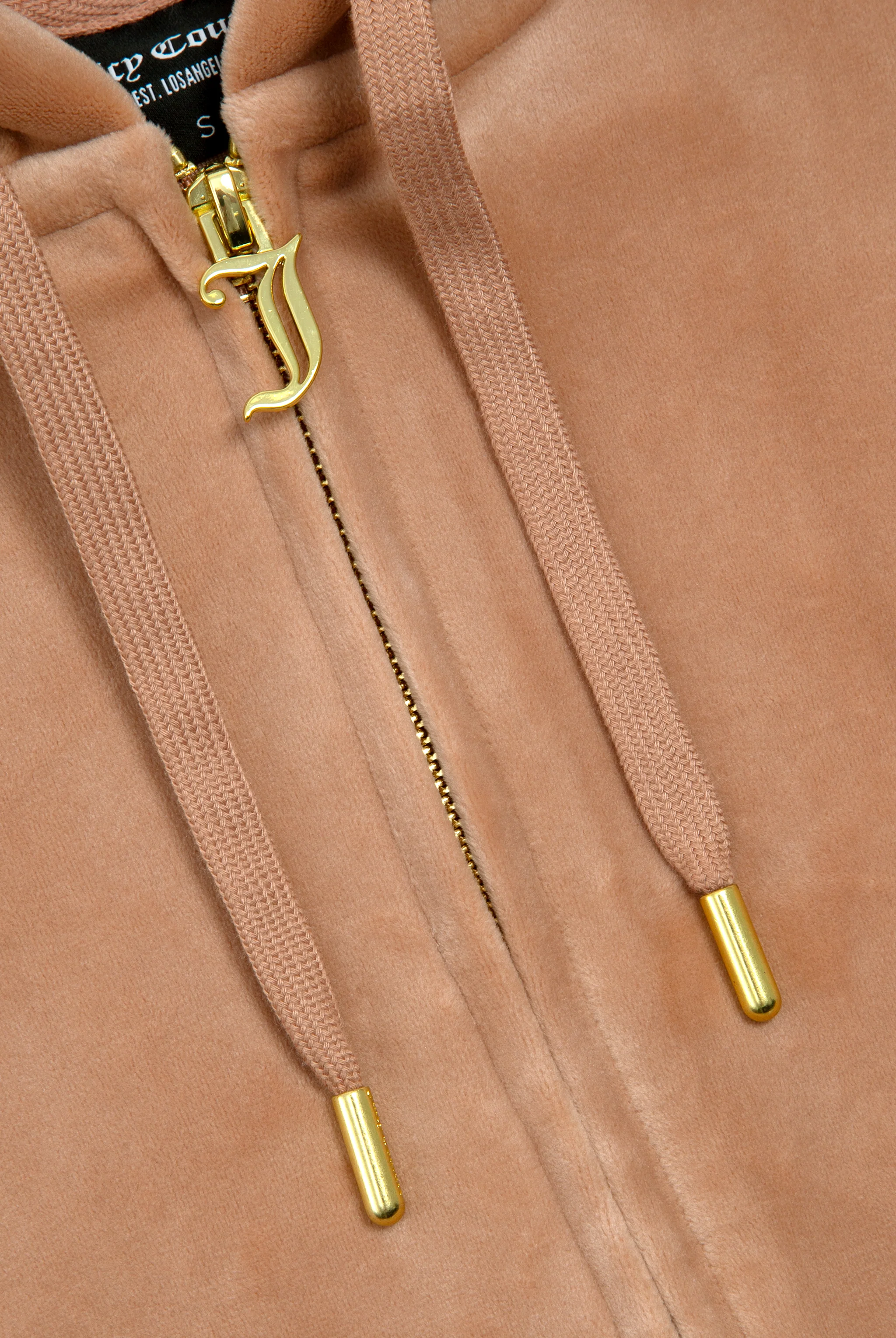 CAFE AU LAIT & GOLD CLASSIC VELOUR ROBERTSON HOODIE - Image 7
