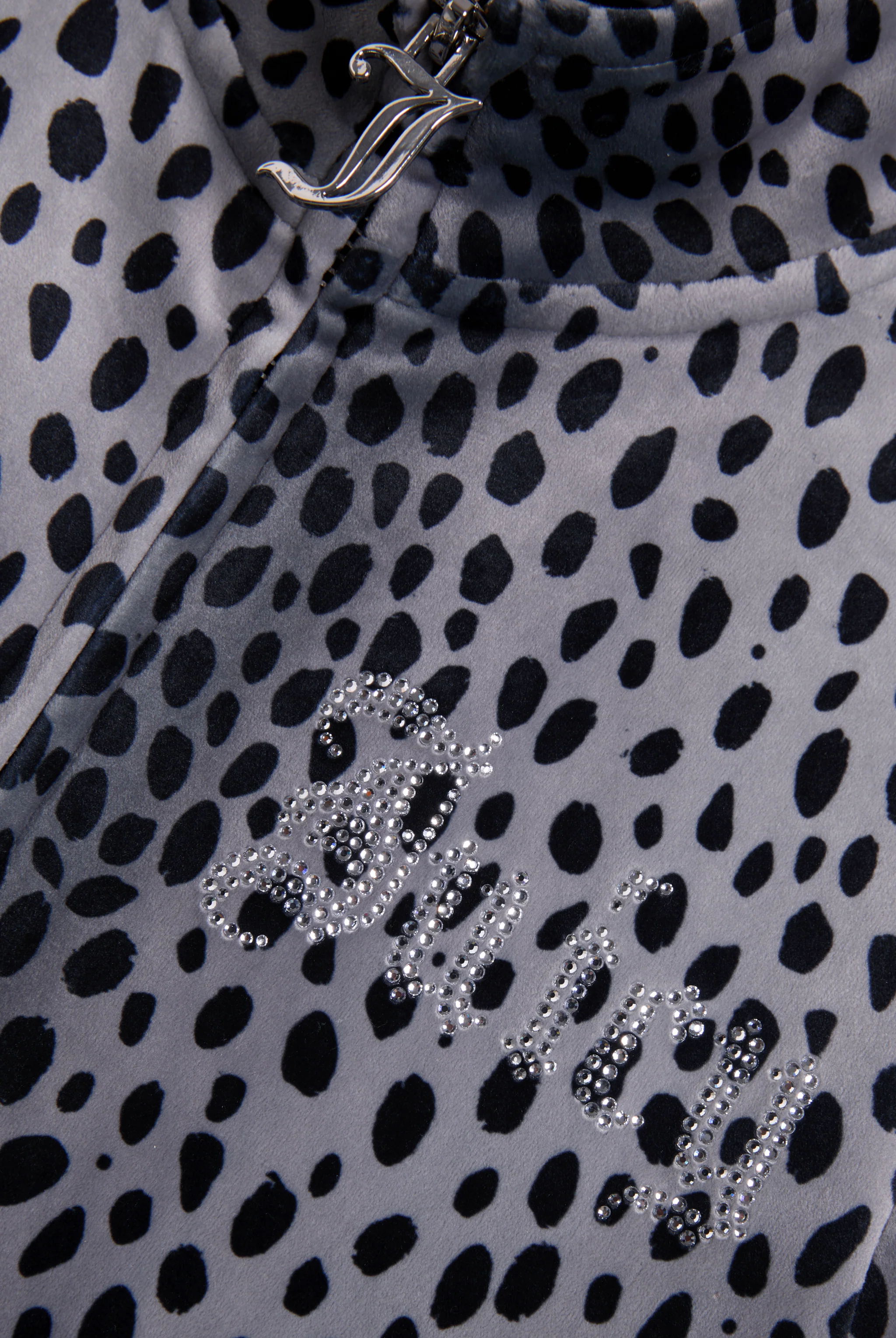 BLACK CHEETAH ZIP-THROUGH VELOUR TRACK TOP - Image 8