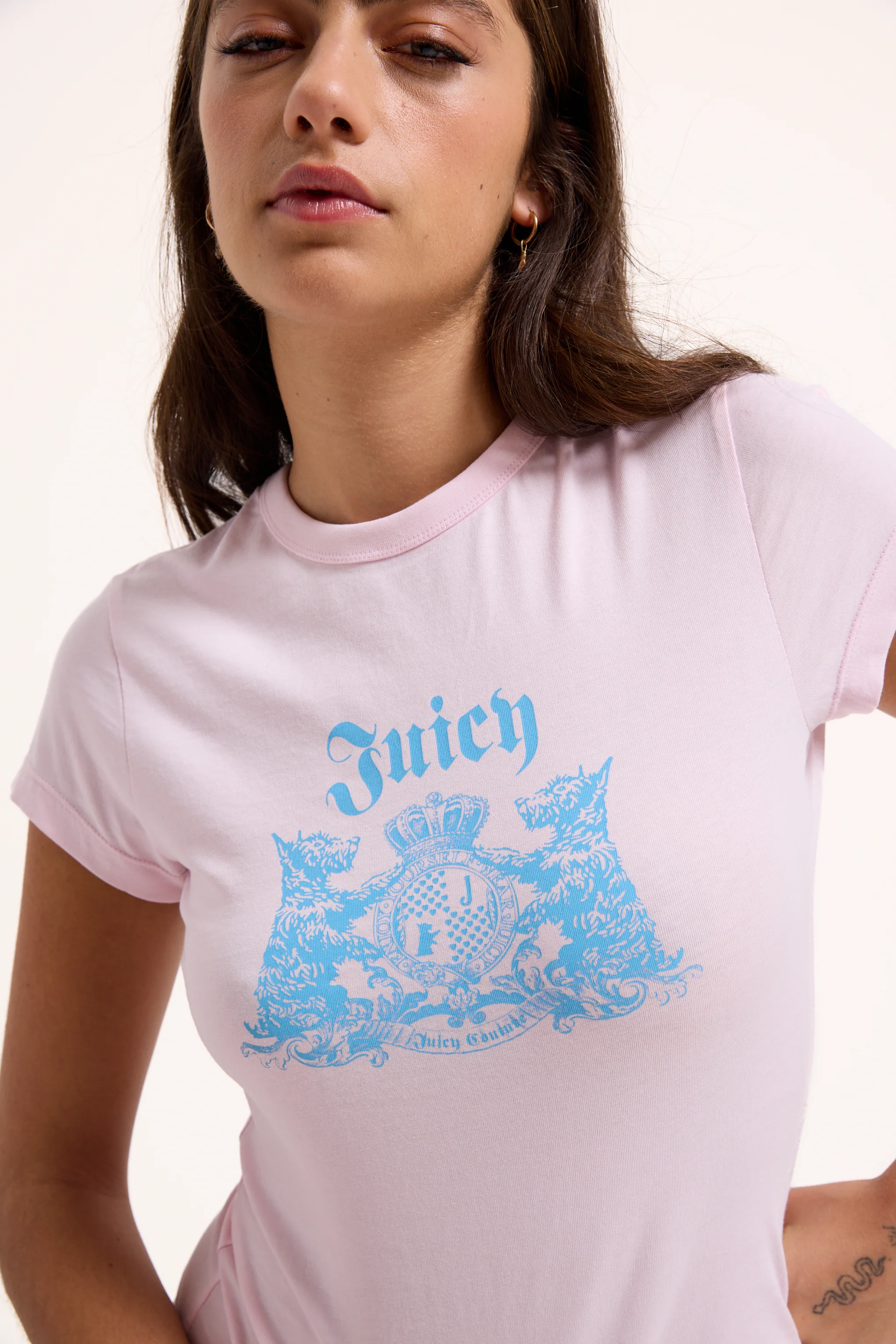CHERRY BLOSSOM DOG CREST GRAPHIC TEE - Image 3