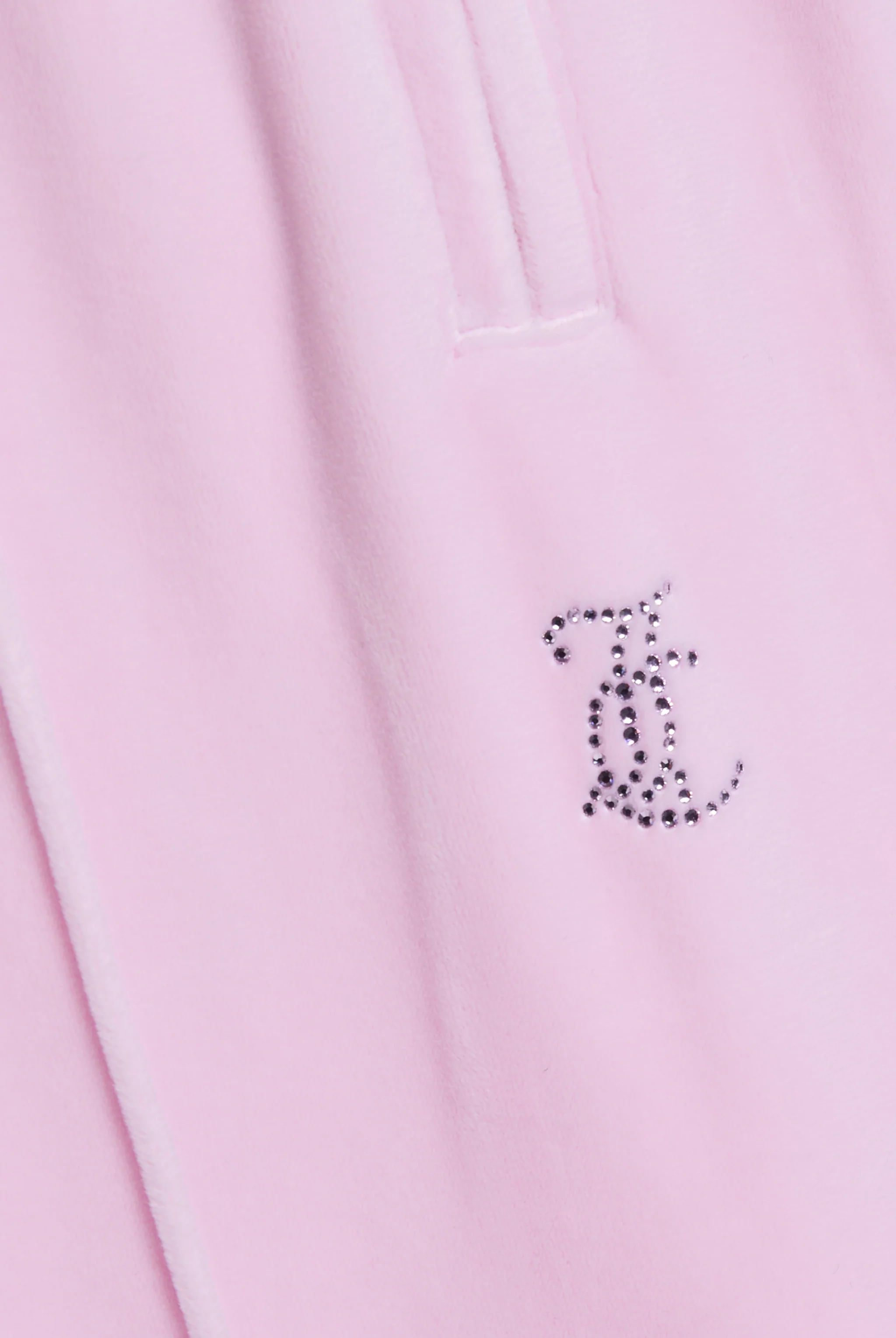 CHERRY BLOSSOM VELOUR OUTLINE DIAMANTÉ TRACKSUIT BOTTOM - Image 5