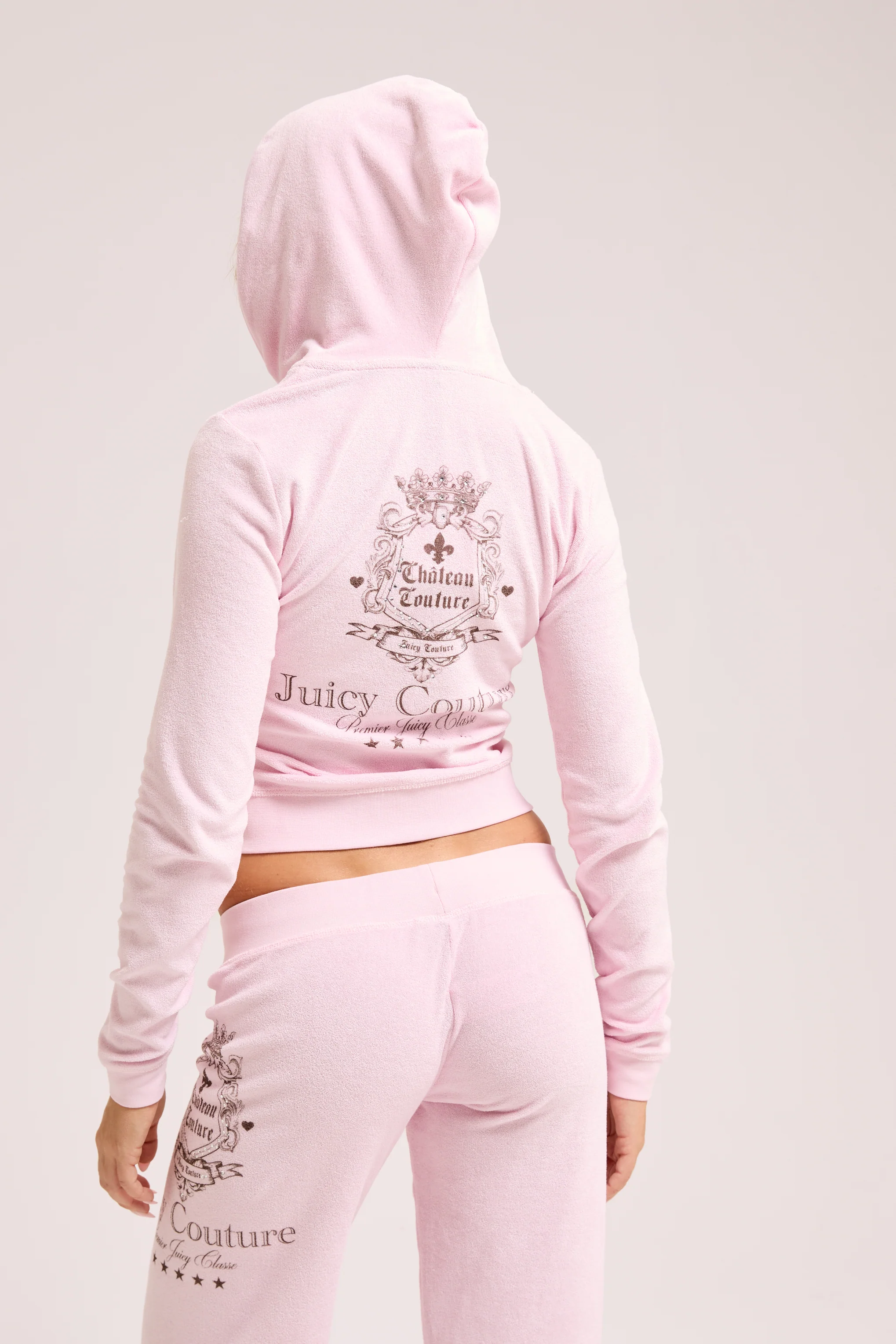 CHERRY BLOSSOM TOWELLING CHATEAU HOODIE - Image 5