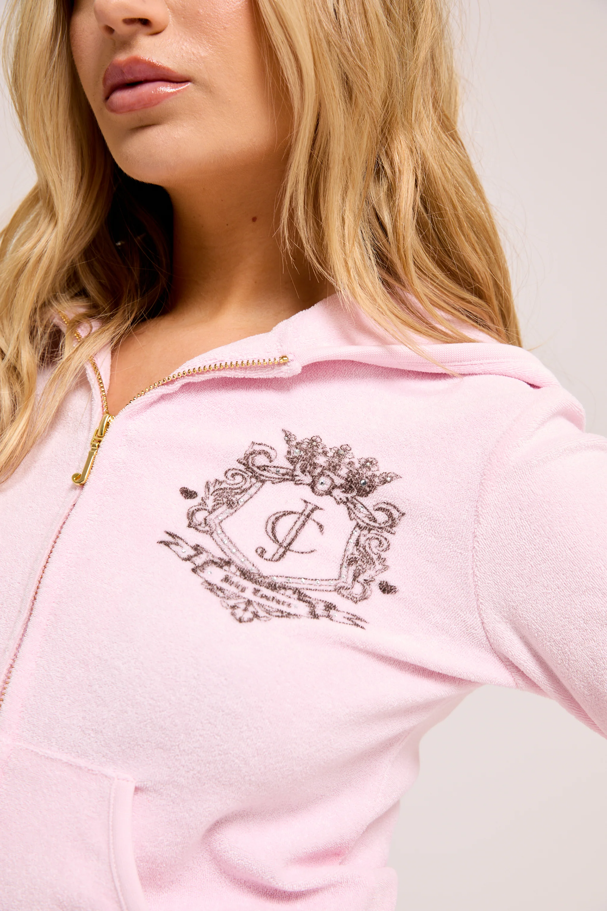 CHERRY BLOSSOM TOWELLING CHATEAU HOODIE - Image 8