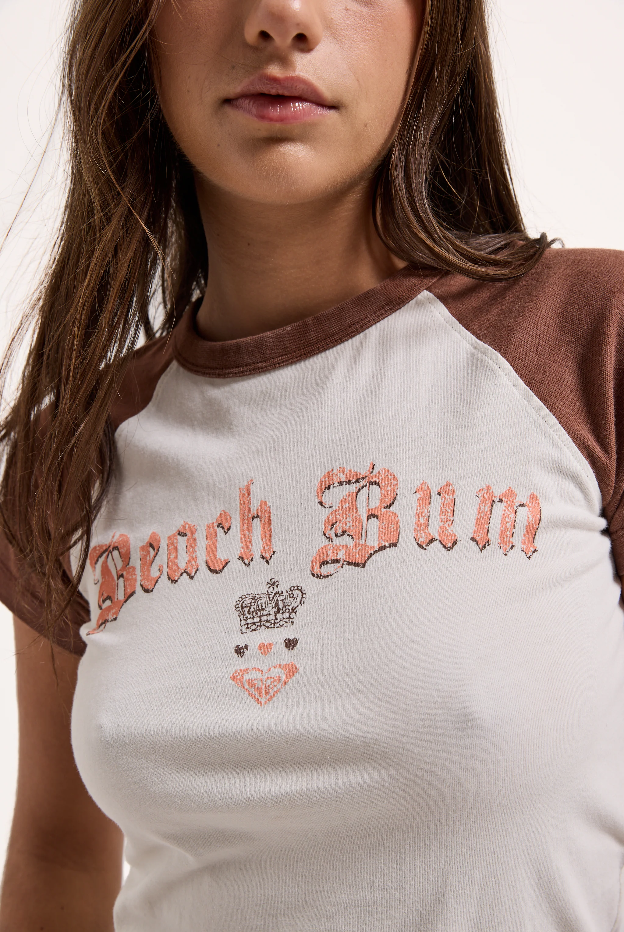 COCONUT MILK ROXY x JUICY COUTURE RAGLAN GRAPHIC TEE - Image 2