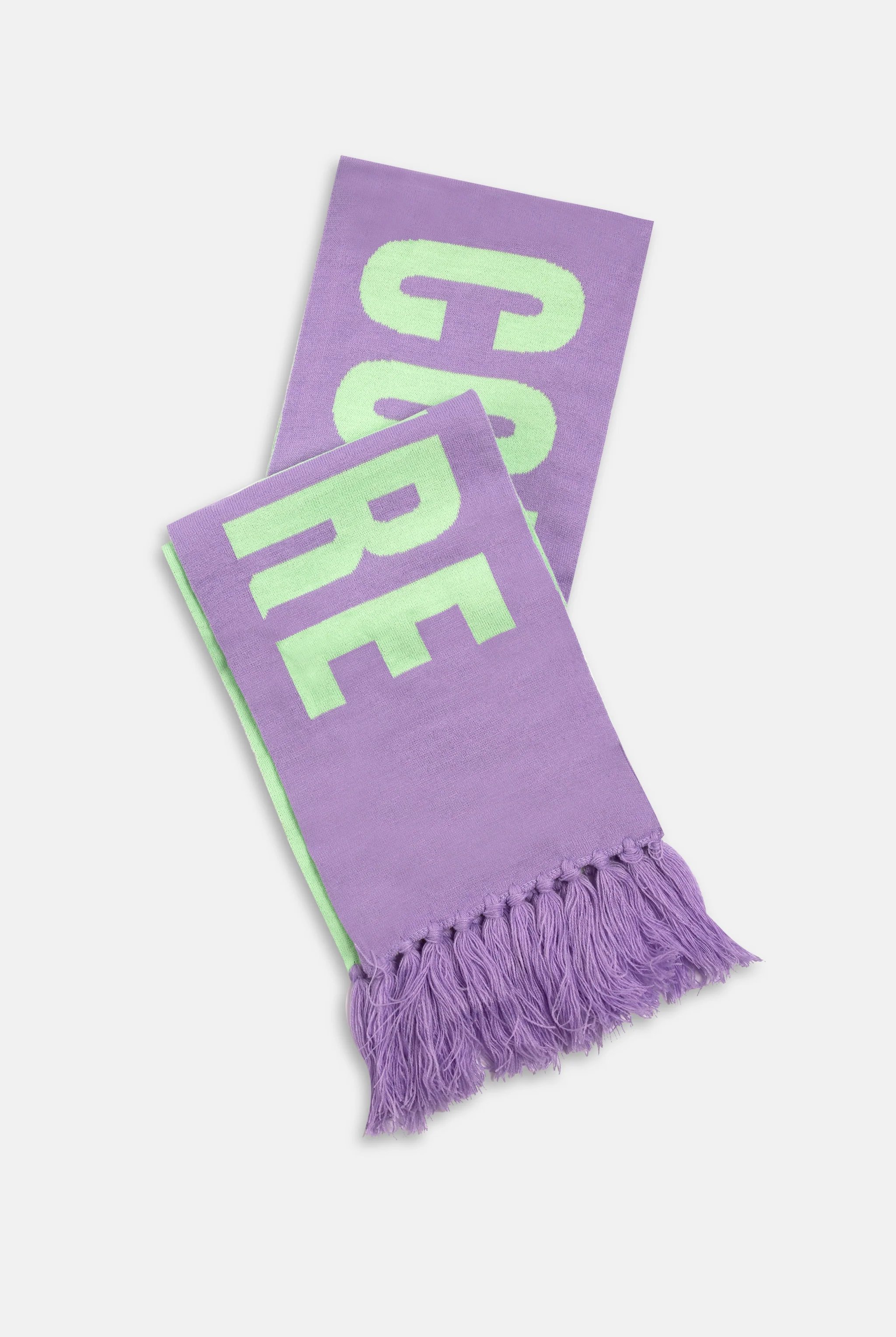 VIOLET TULIP / MINT CONTRAST FOOTBALL SCARF - Image 9