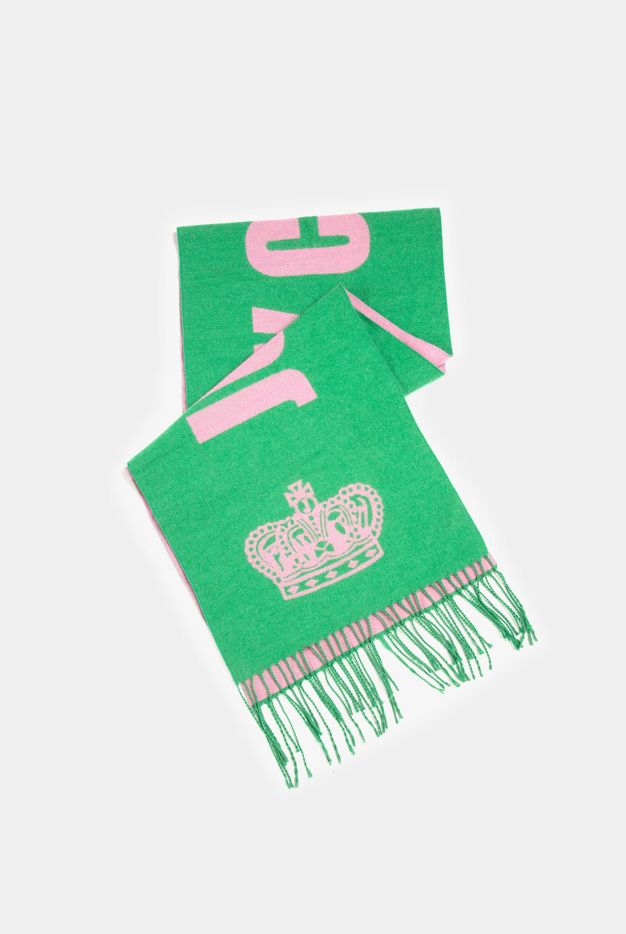 CONTRAST JUICY CROWN FOOTBALL SCARF - Image 3