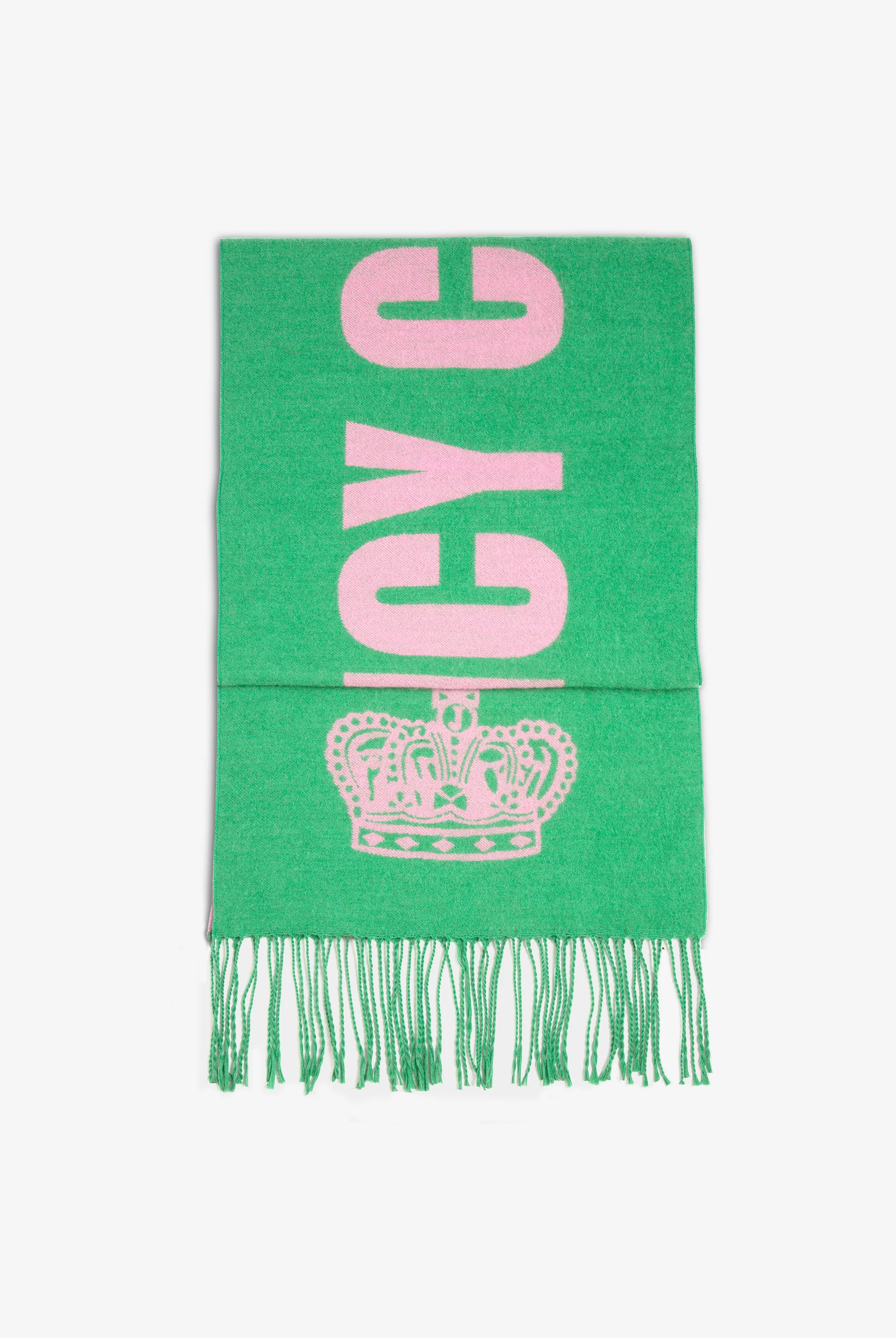 CONTRAST JUICY CROWN FOOTBALL SCARF - Image 4