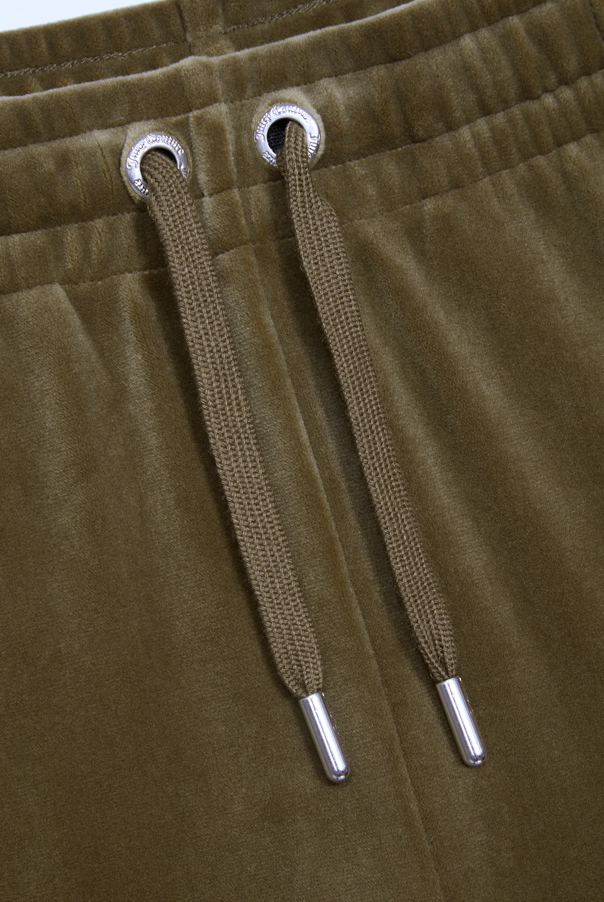DARK OLIVE VELOUR DIAMANTÉ TRACKSUIT BOTTOM - Image 14