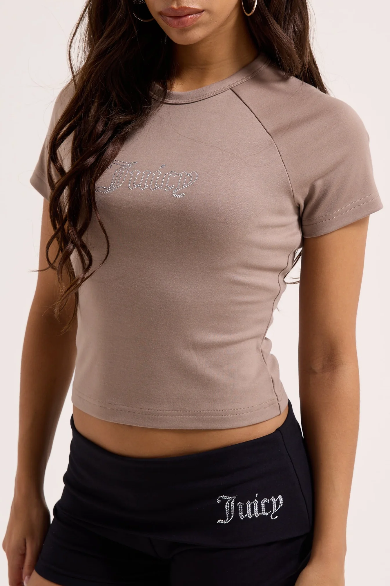 FUNGI RAGLAN DIAMANTÉ BABY TEE - Image 4