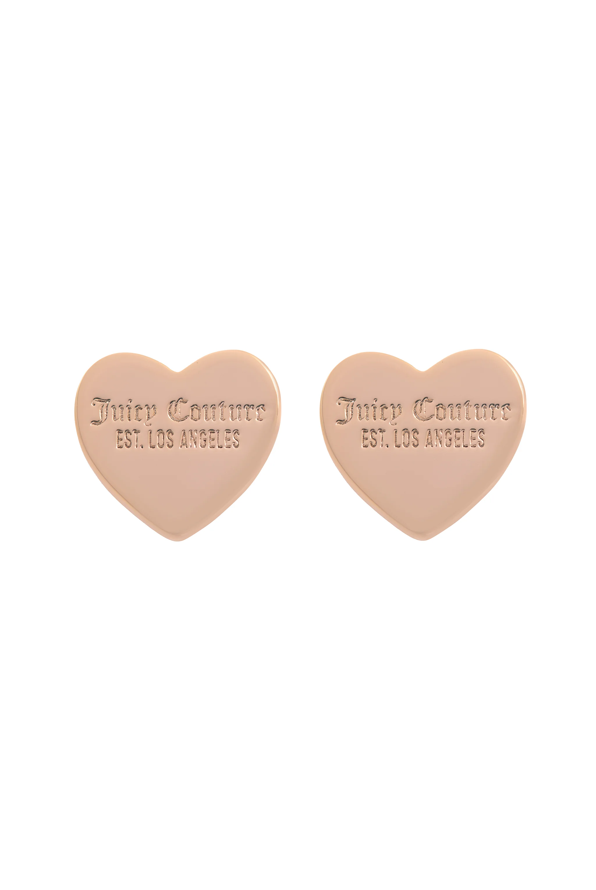 GOLD TONE JUICY COUTURE HEART STUD EARRING - Image 4