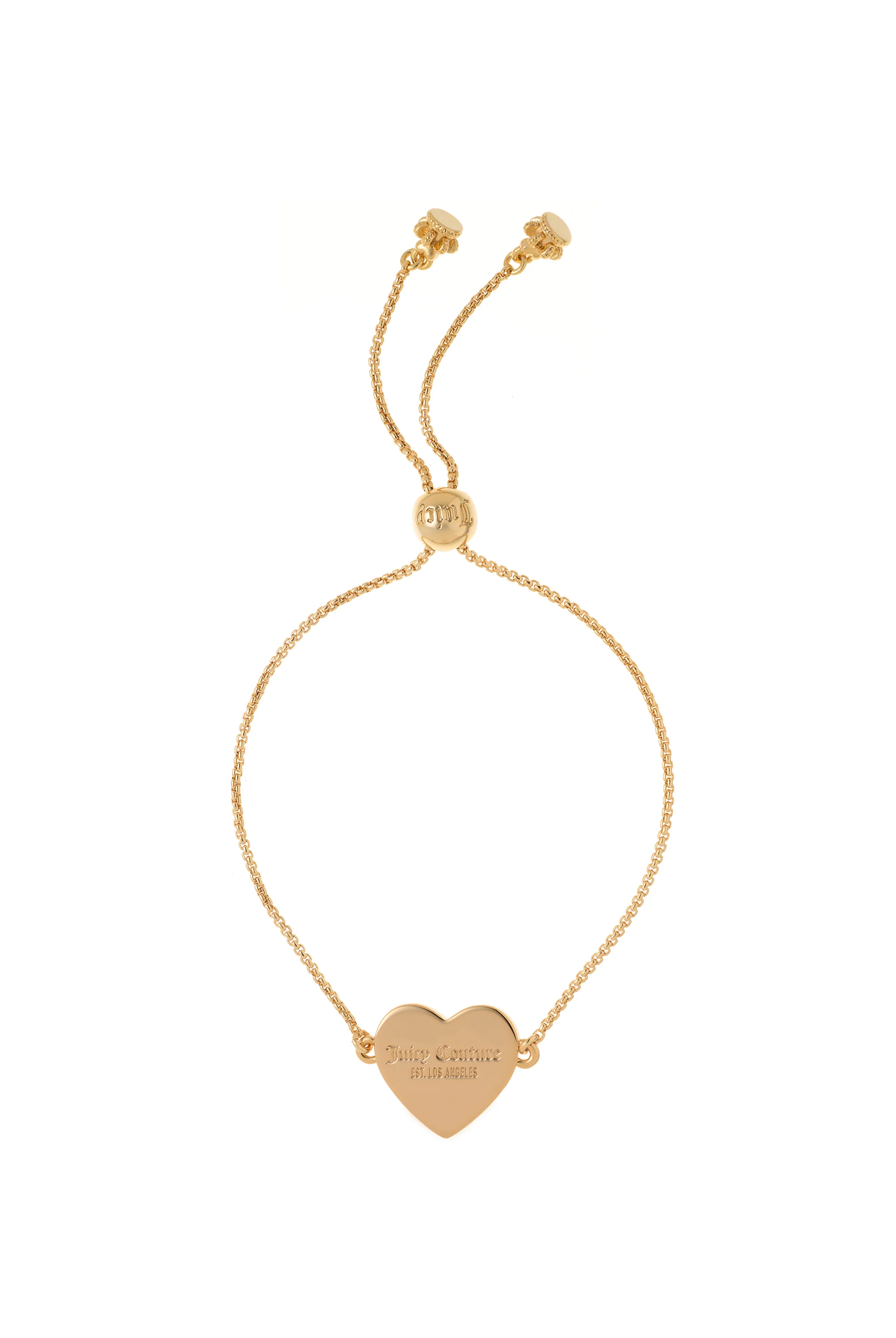 GOLD TONE JUICY COUTURE REVERSIBLE HEART ADJUSTABLE BRACELET - Image 4