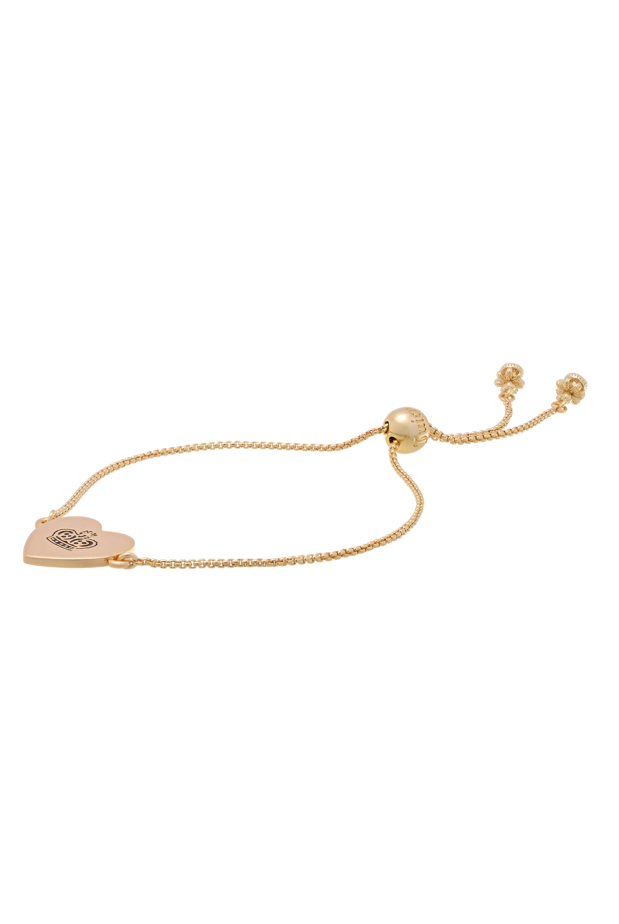GOLD TONE JUICY COUTURE REVERSIBLE HEART ADJUSTABLE BRACELET - Image 5