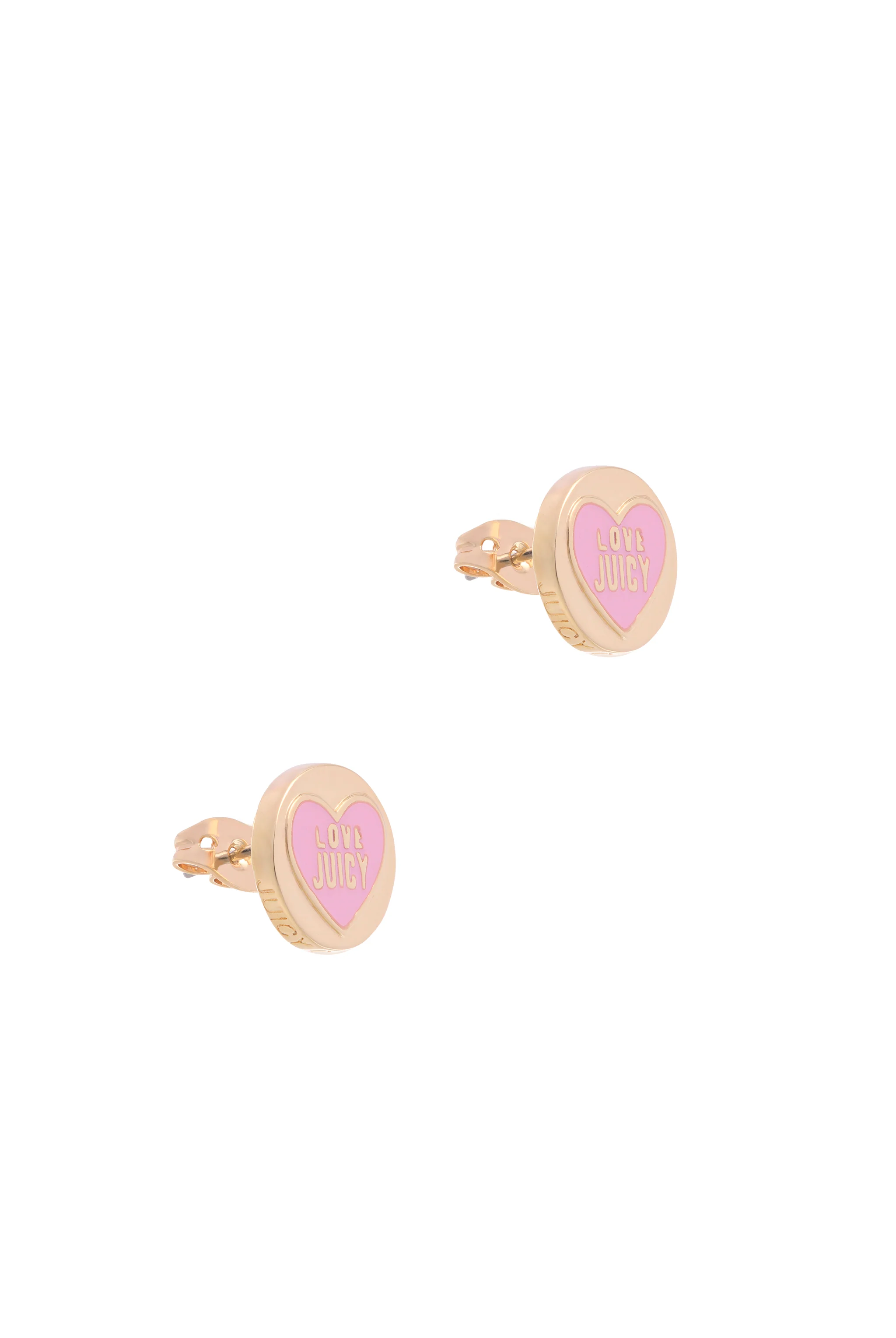 GOLD TONE LOVE JUICY ENAMEL STUD EARRINGS - Image 5