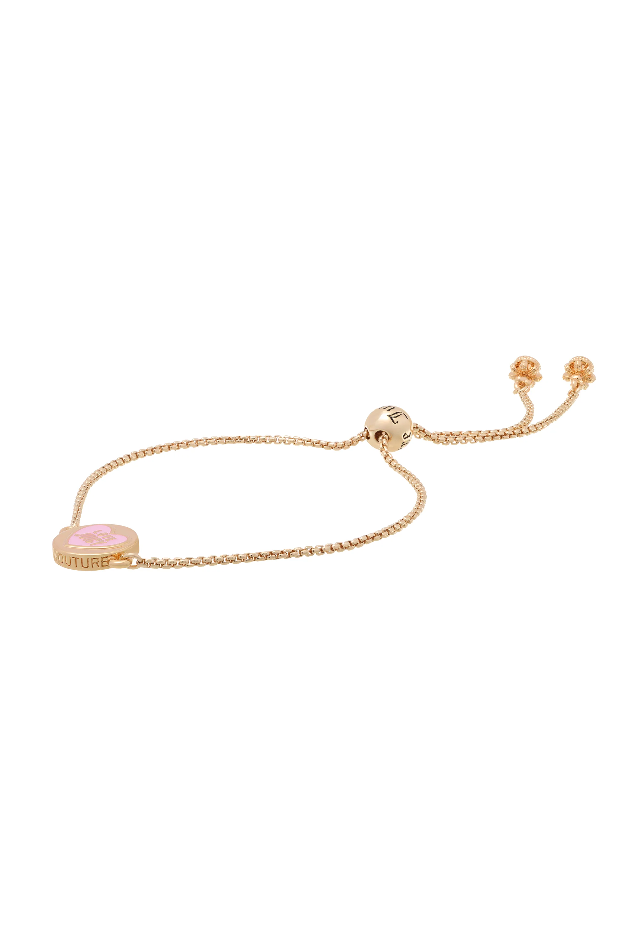 GOLD TONE LOVE JUICY REVERSIBLE ENAMEL ADJUSTABLE BRACELET - Image 4