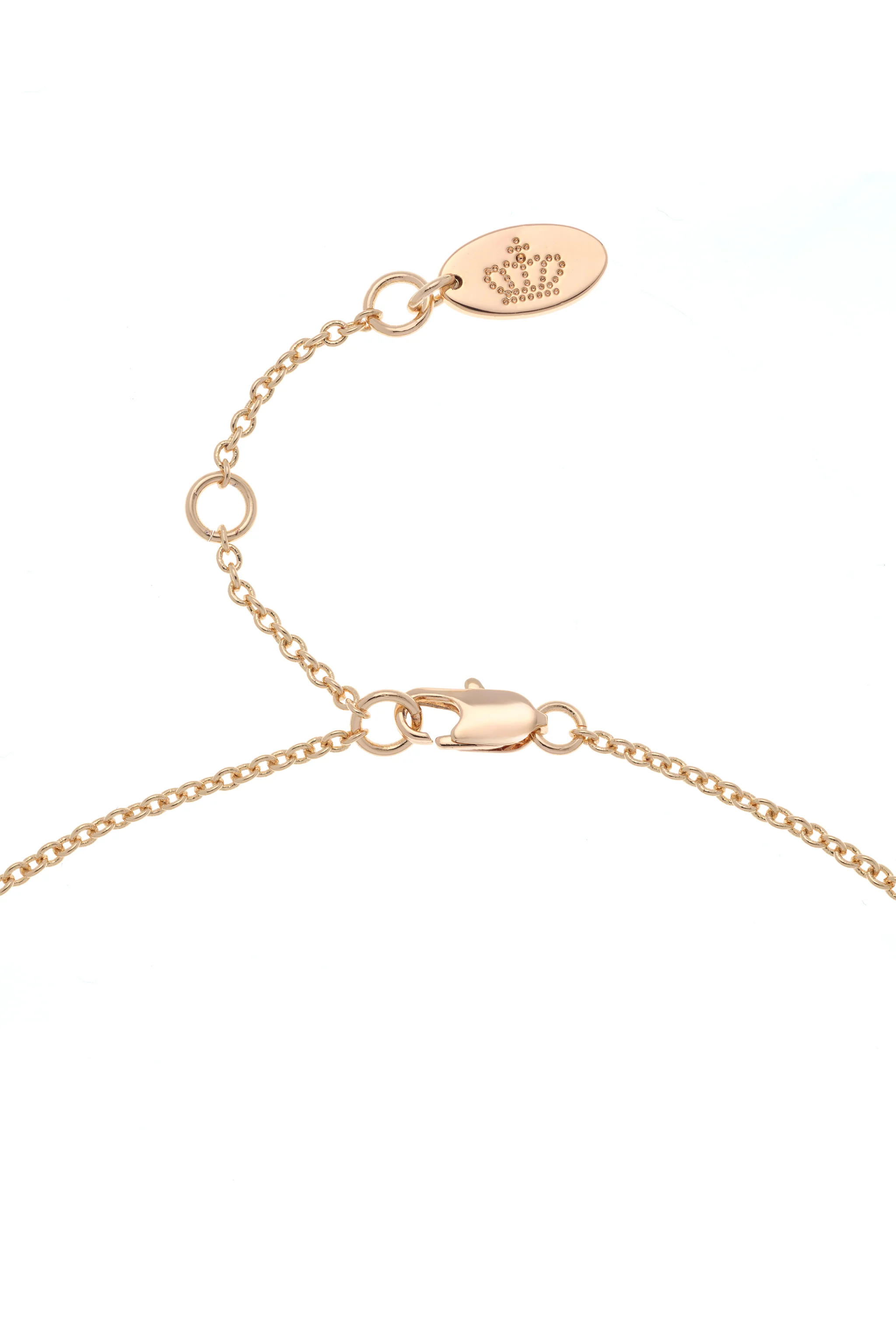 GOLD TONE SOLITAIRE CRYSTAL HEART PENDANT NECKLACE - Image 5