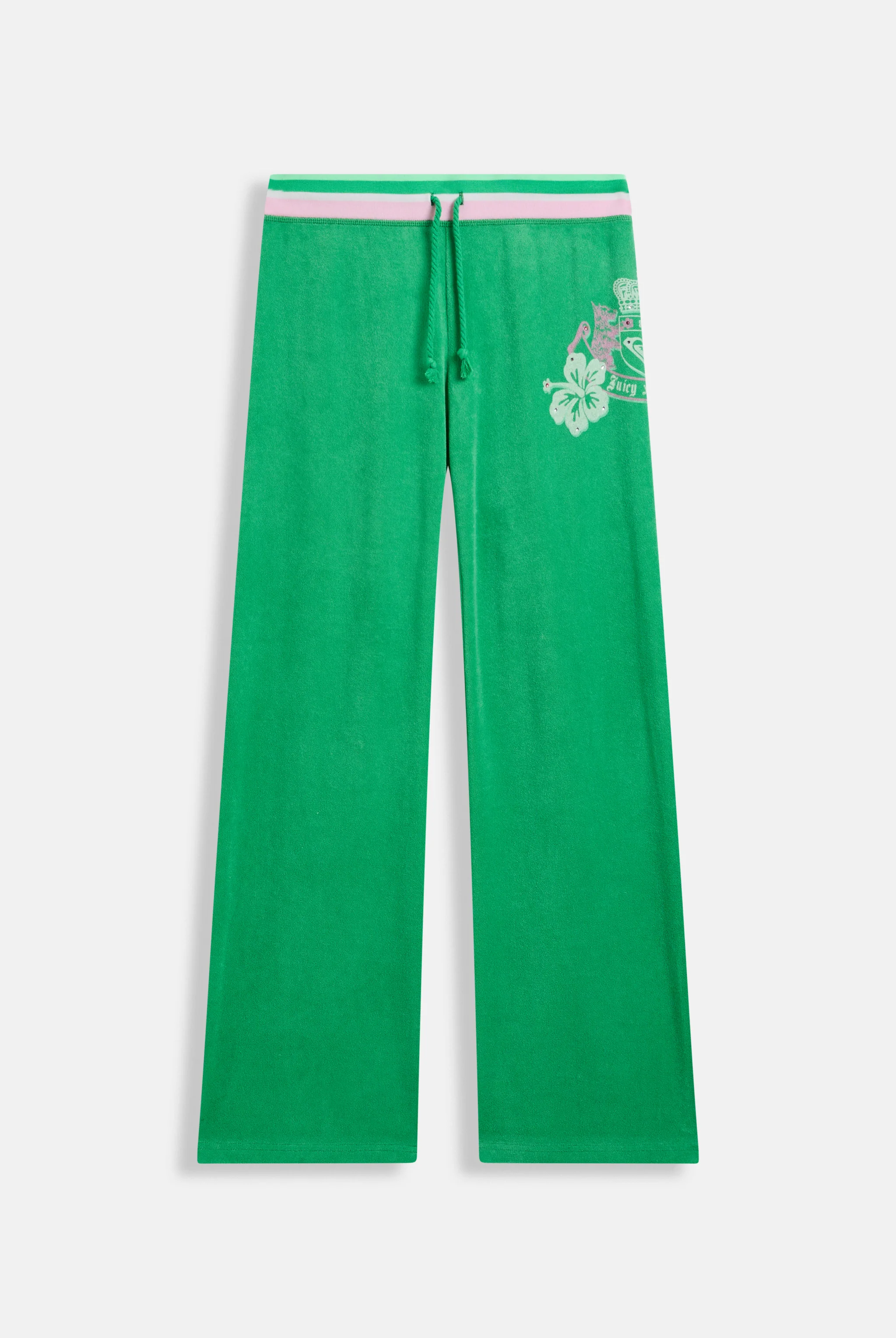 ISLAND GREEN ROXY x JUICY COUTURE TERRY TOWELLING OG STRAIGHT BOTTOM - Image 2