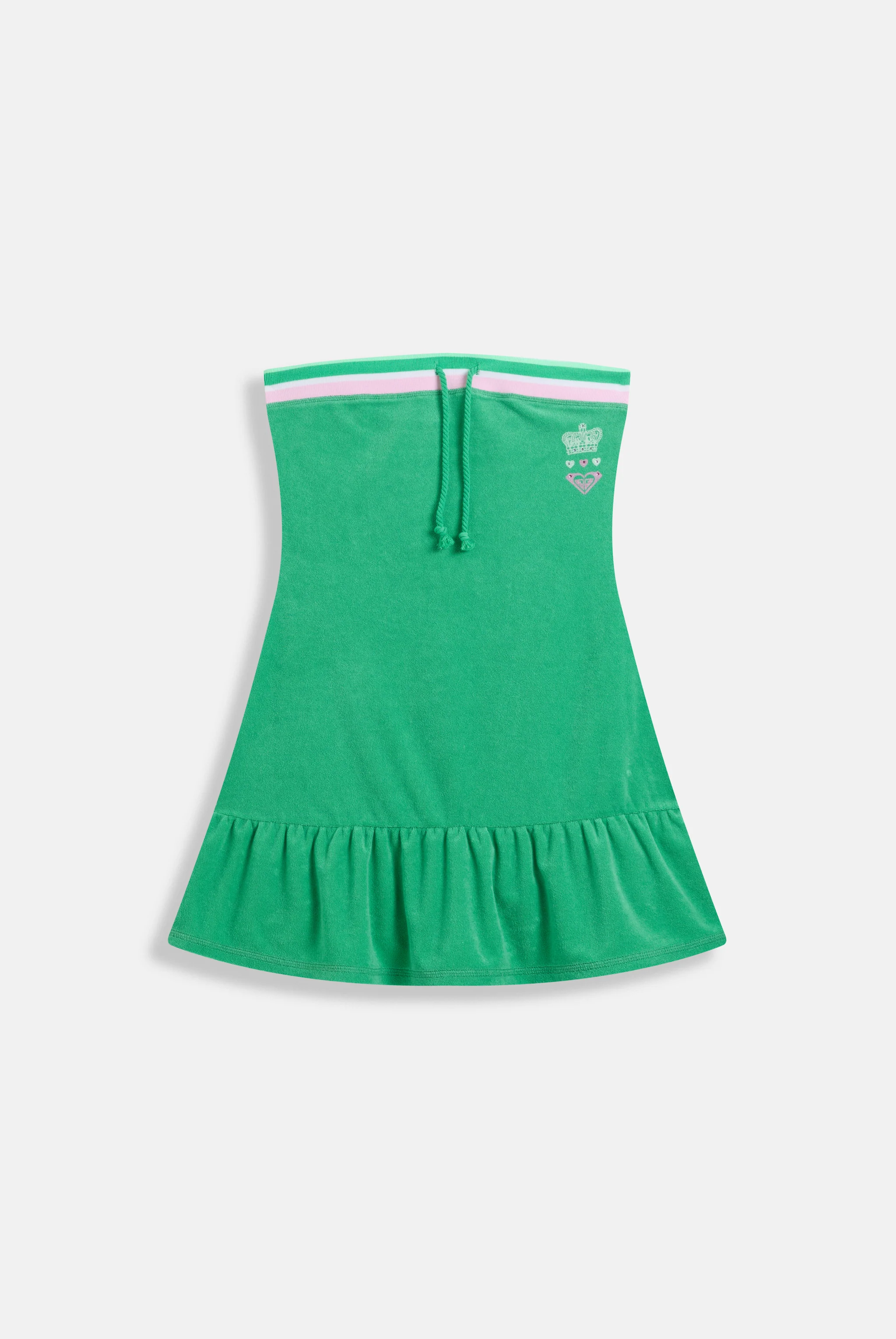 ISLAND GREEN ROXY x JUICY COUTURE TERRY TOWELLING PEPLUM DRESS - Image 5