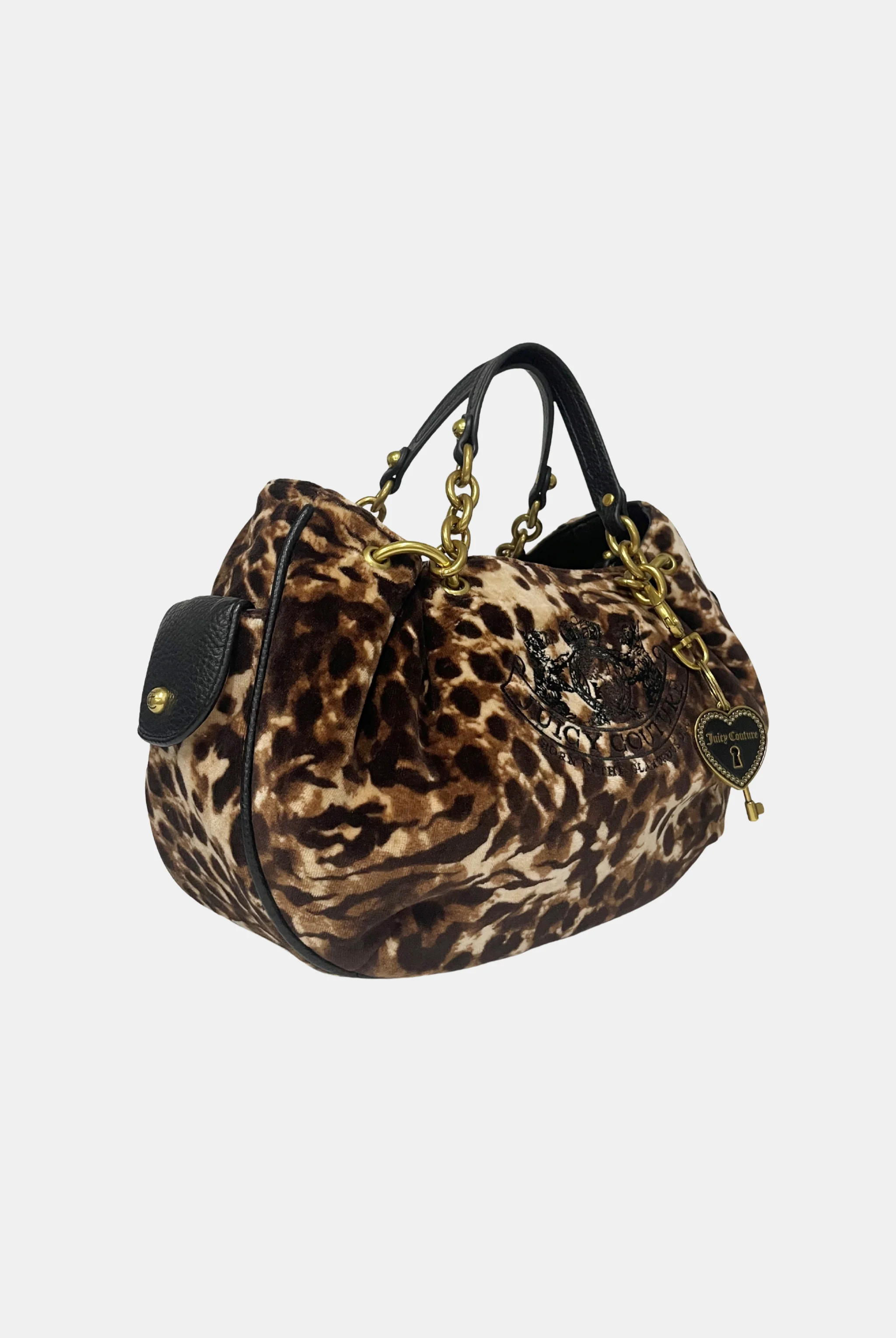 JAVA ANIMAL CHAIN HANDLE DAYDREAMER CREST VELOUR BAG - Image 2
