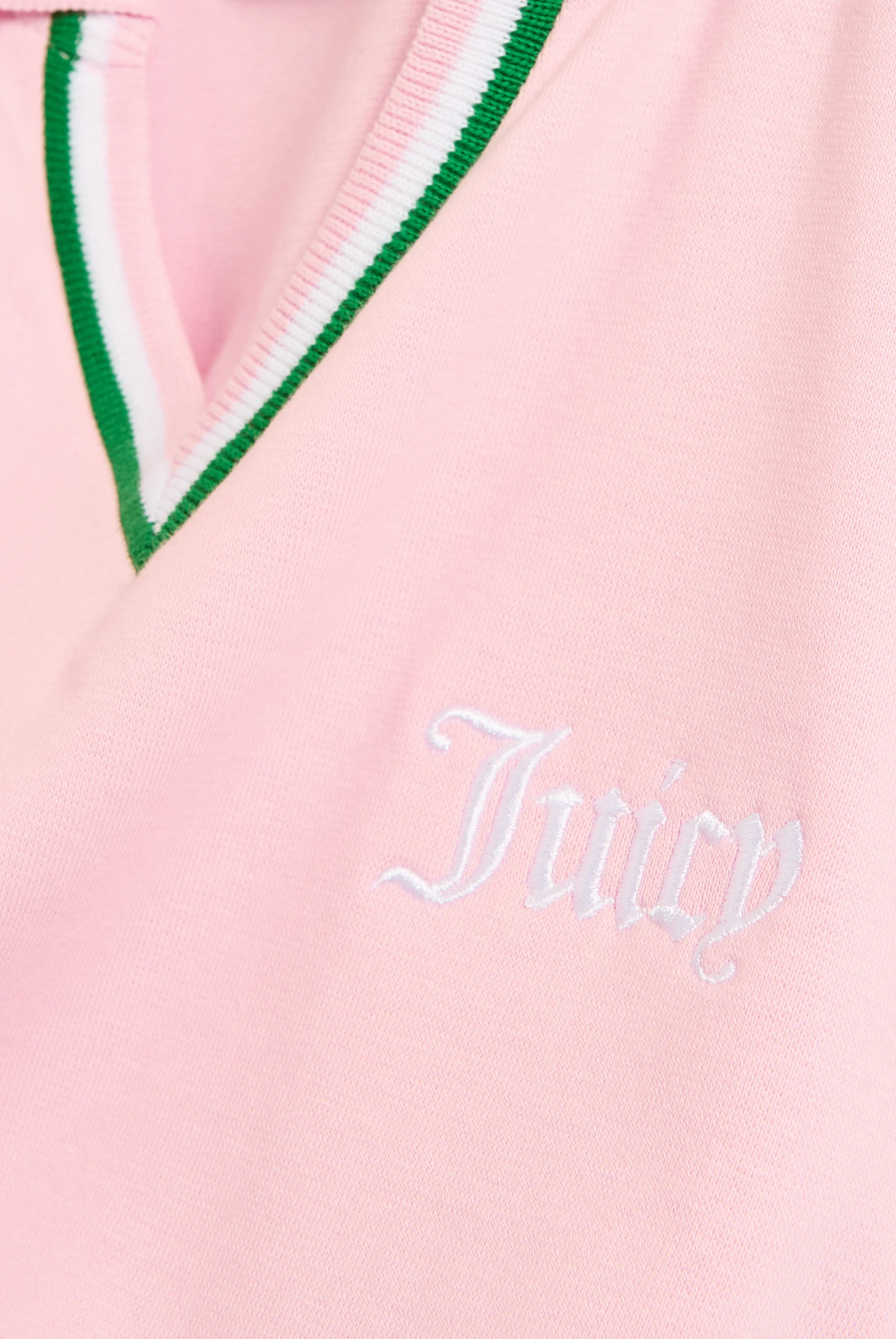 JUICY PINK JERSEY STRIPED TIPPED POLO SHIRT - Image 4