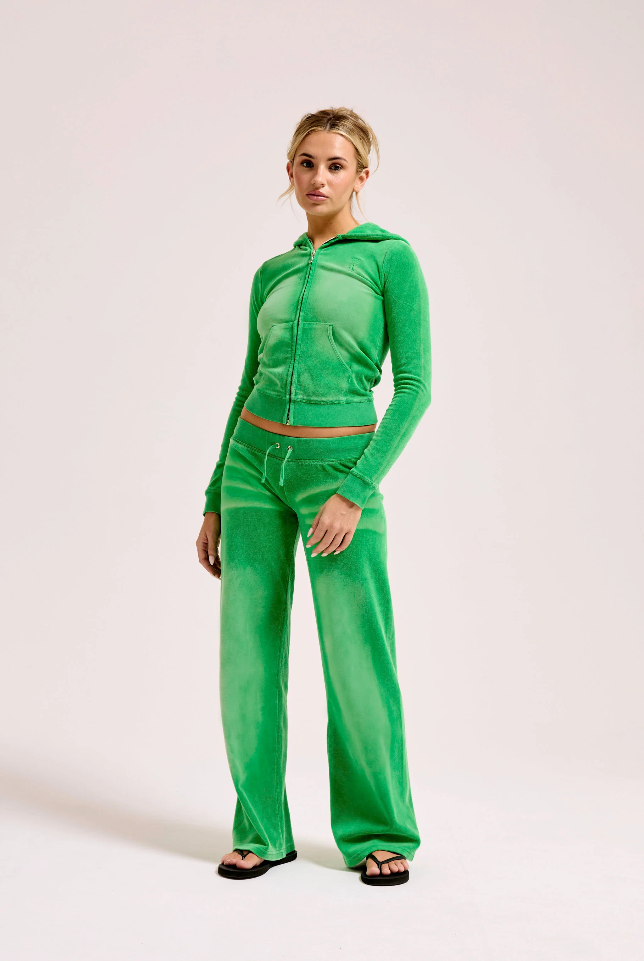 JOLLY GREEN COTTON VELOUR WASHED OG STRAIGHT TRACKPANT - Image 3