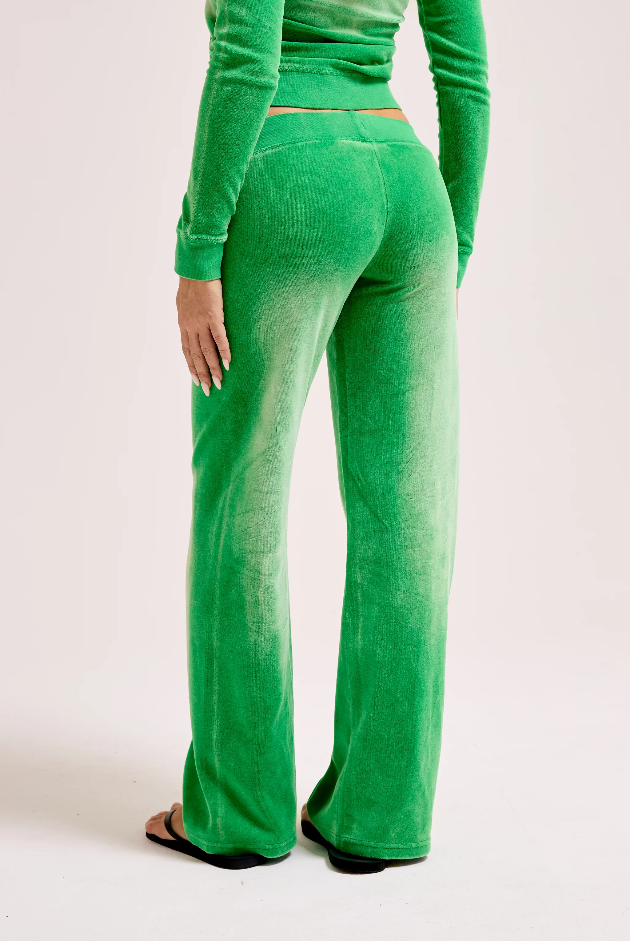 JOLLY GREEN COTTON VELOUR WASHED OG STRAIGHT TRACKPANT - Image 5