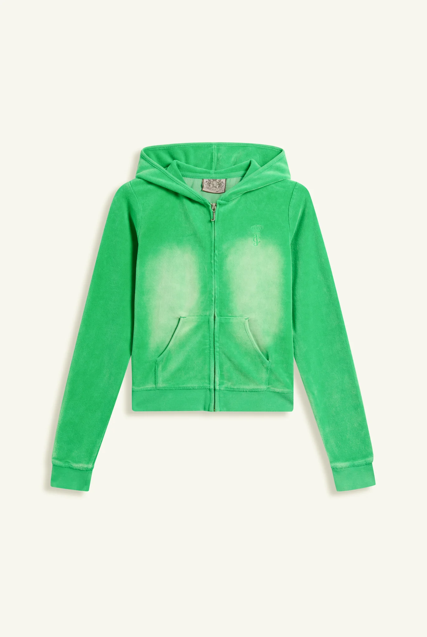 JOLLY GREEN COTTON VELOUR WASHED FITTED HOODIE - Image 3