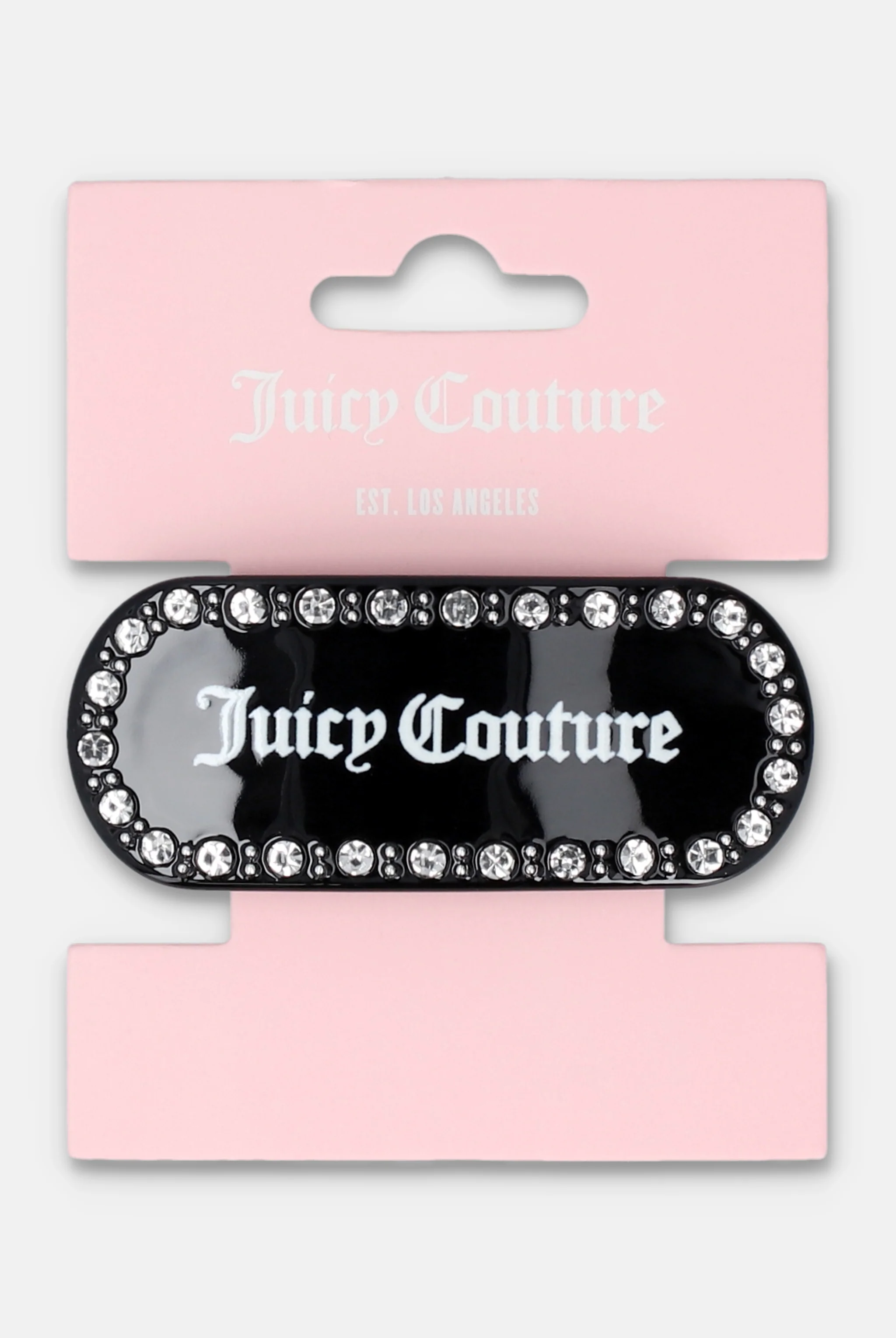 BLACK JUICY COUTURE FLAT HAIR CLIP