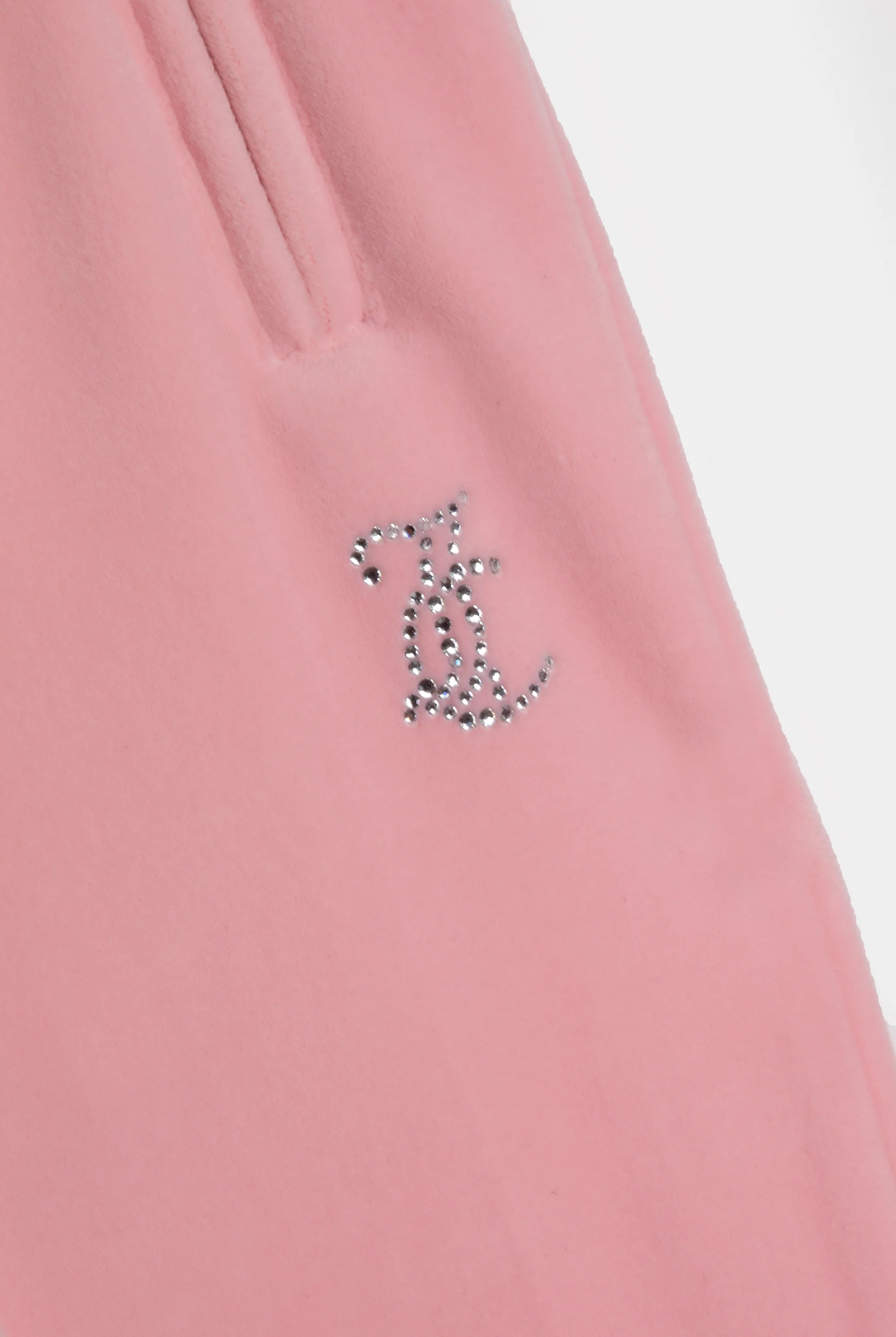 JUICY PINK VELOUR DIAMANTÉ TRACKSUIT BOTTOM - Image 8