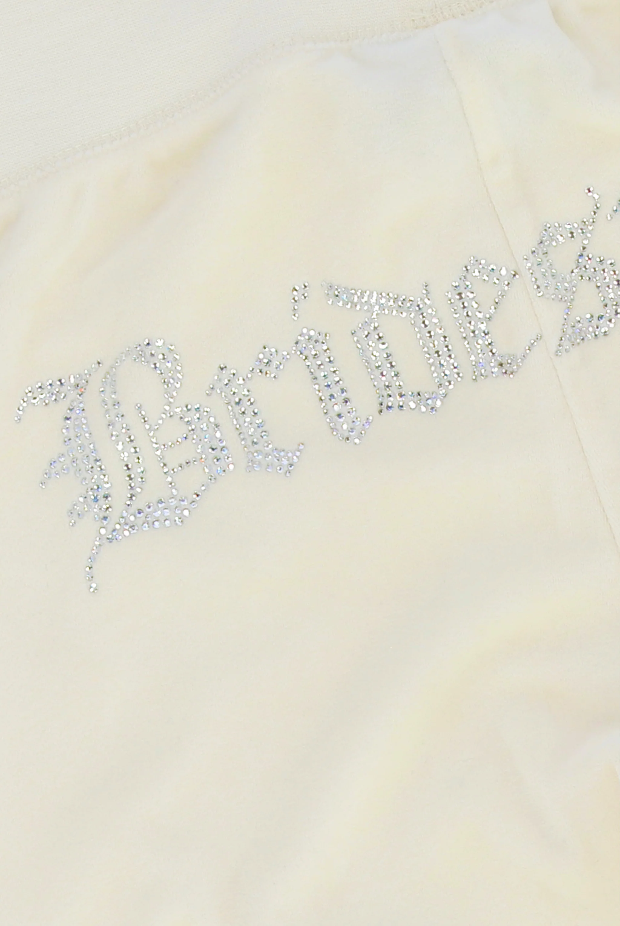 MARSHMALLOW BRIDESMAID CLASSIC VELOUR  LOW RISE TRACK PANTS - Image 4