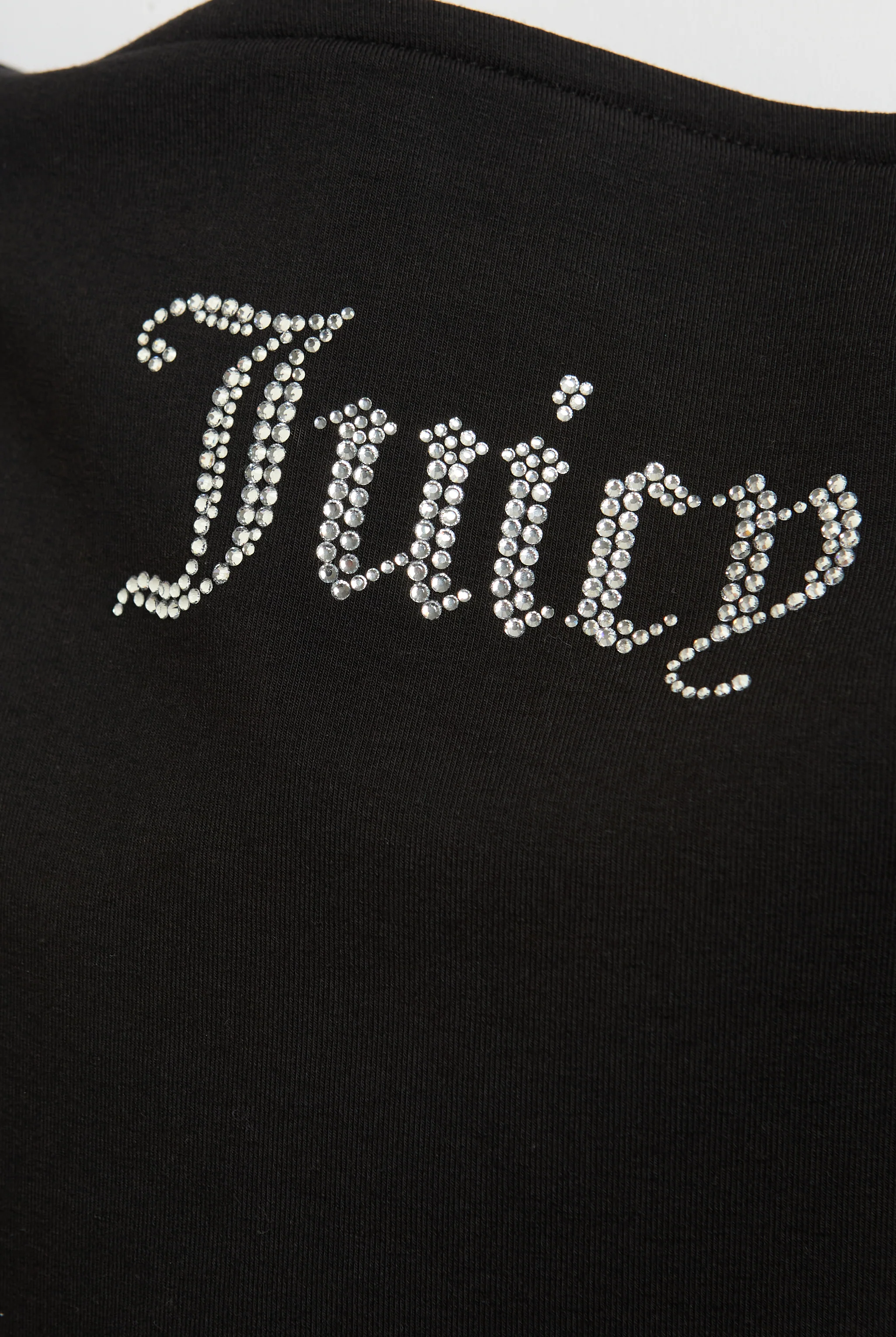 BLACK MODAL JERSEY DIAMANTÉ MINI DRESS - Image 7