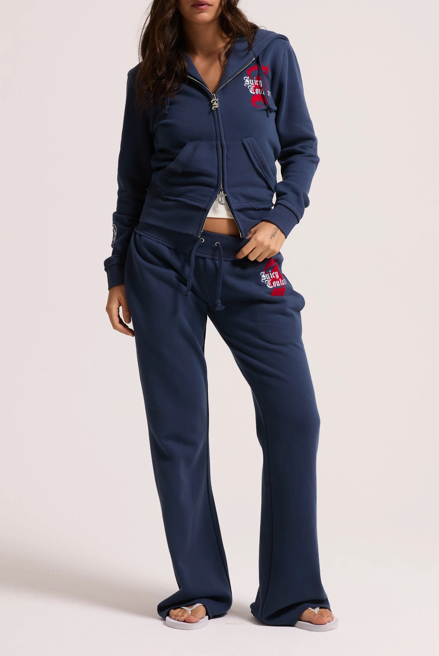 MOOD INDIGO RELAXED FIT FLARE FLEECE TRACKPANT - Image 3