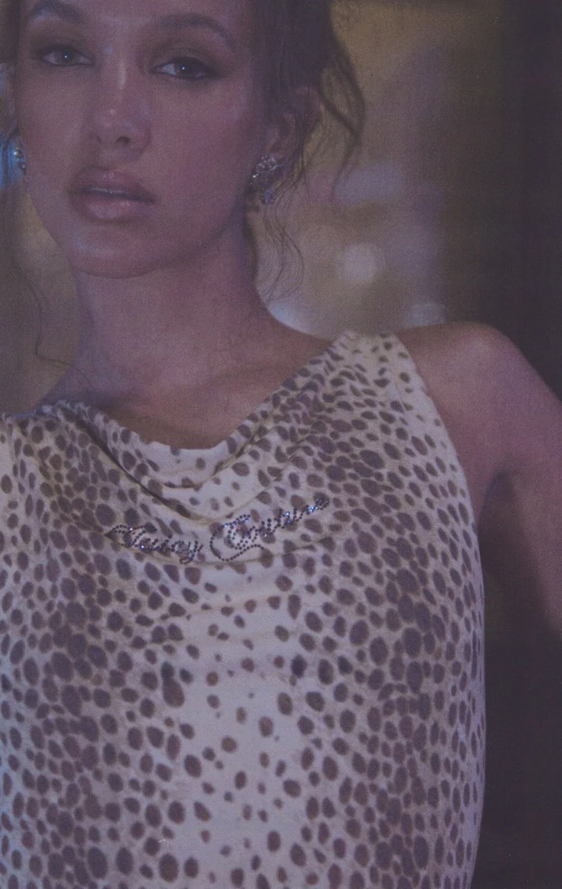 NATURAL LEOPARD PRINT OFF THE SHOULDER TOP - Image 11