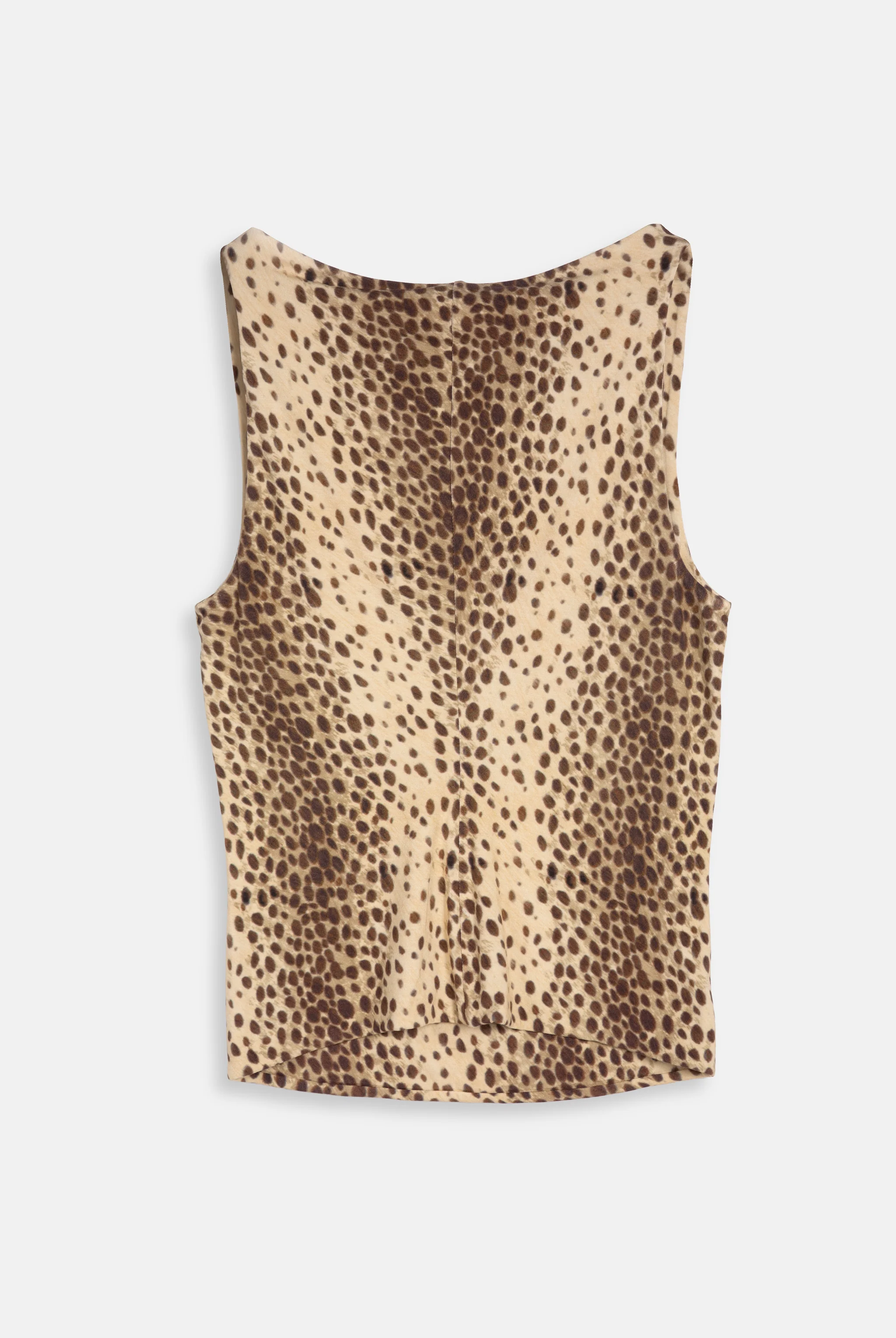 NATURAL LEOPARD PRINT OFF THE SHOULDER TOP - Image 6