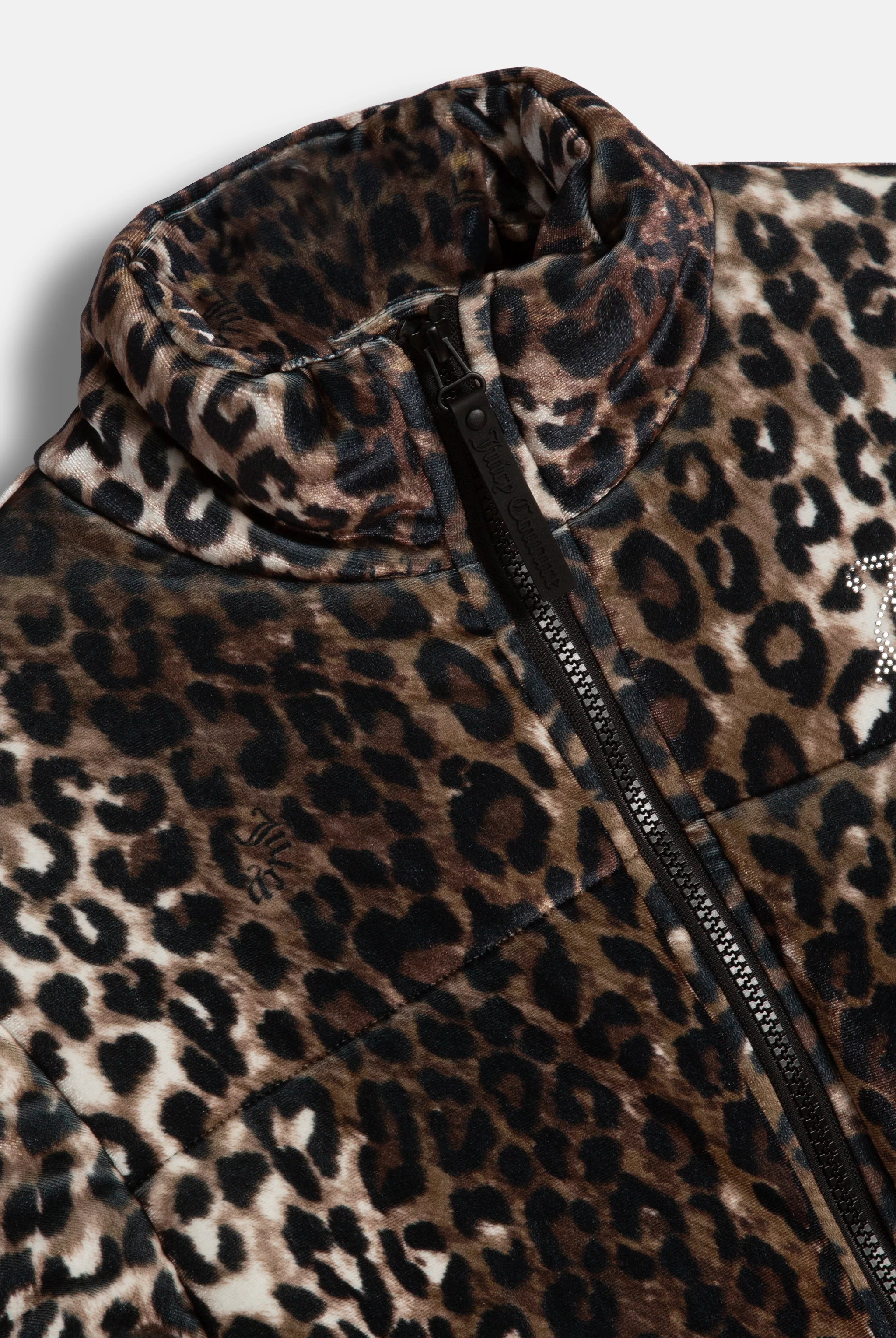 LEOPARD PRINT VELOUR PUFFA JACKET - Image 6