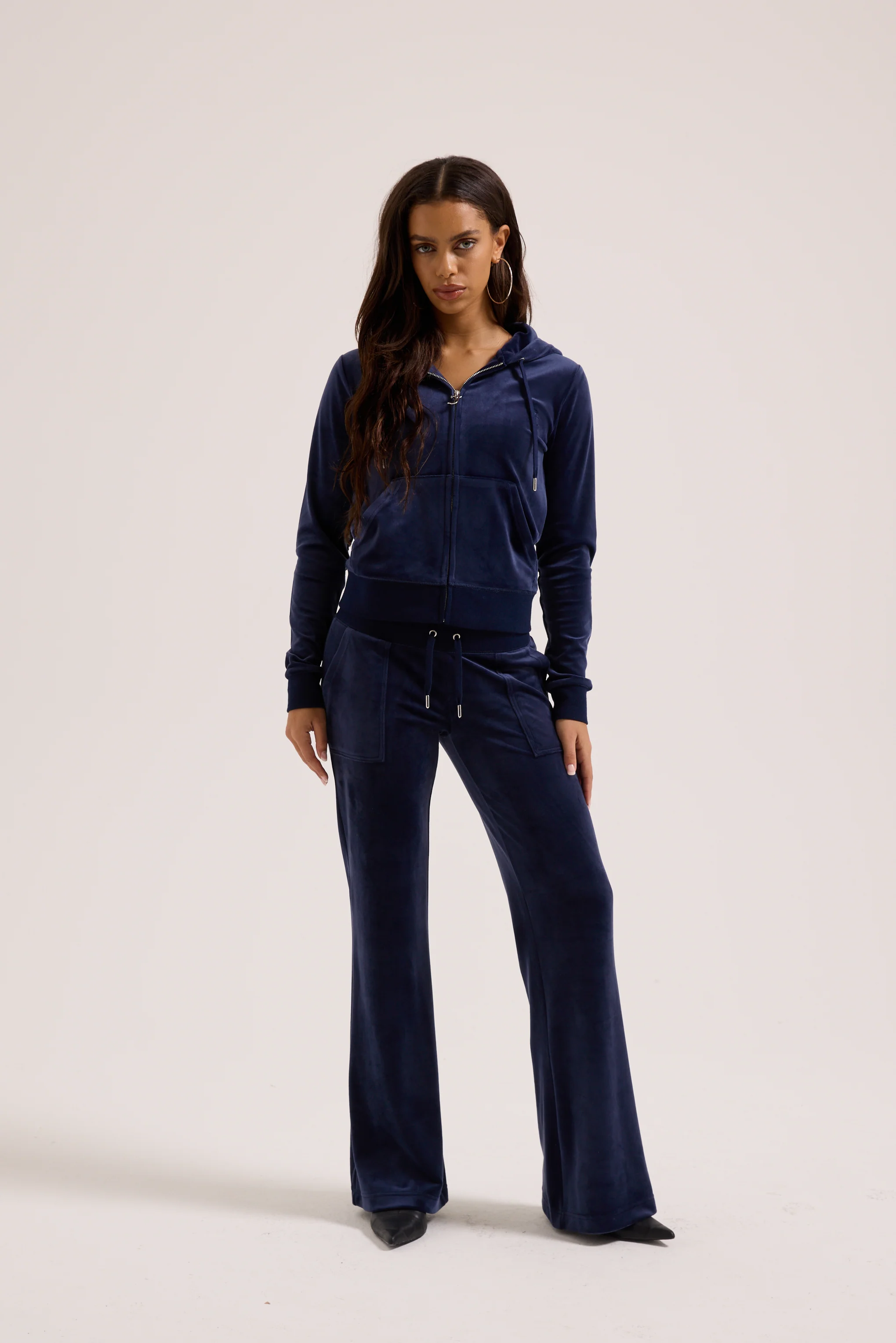 NIGHT SKY LOW RISE VELOUR TRACK PANTS - Image 7