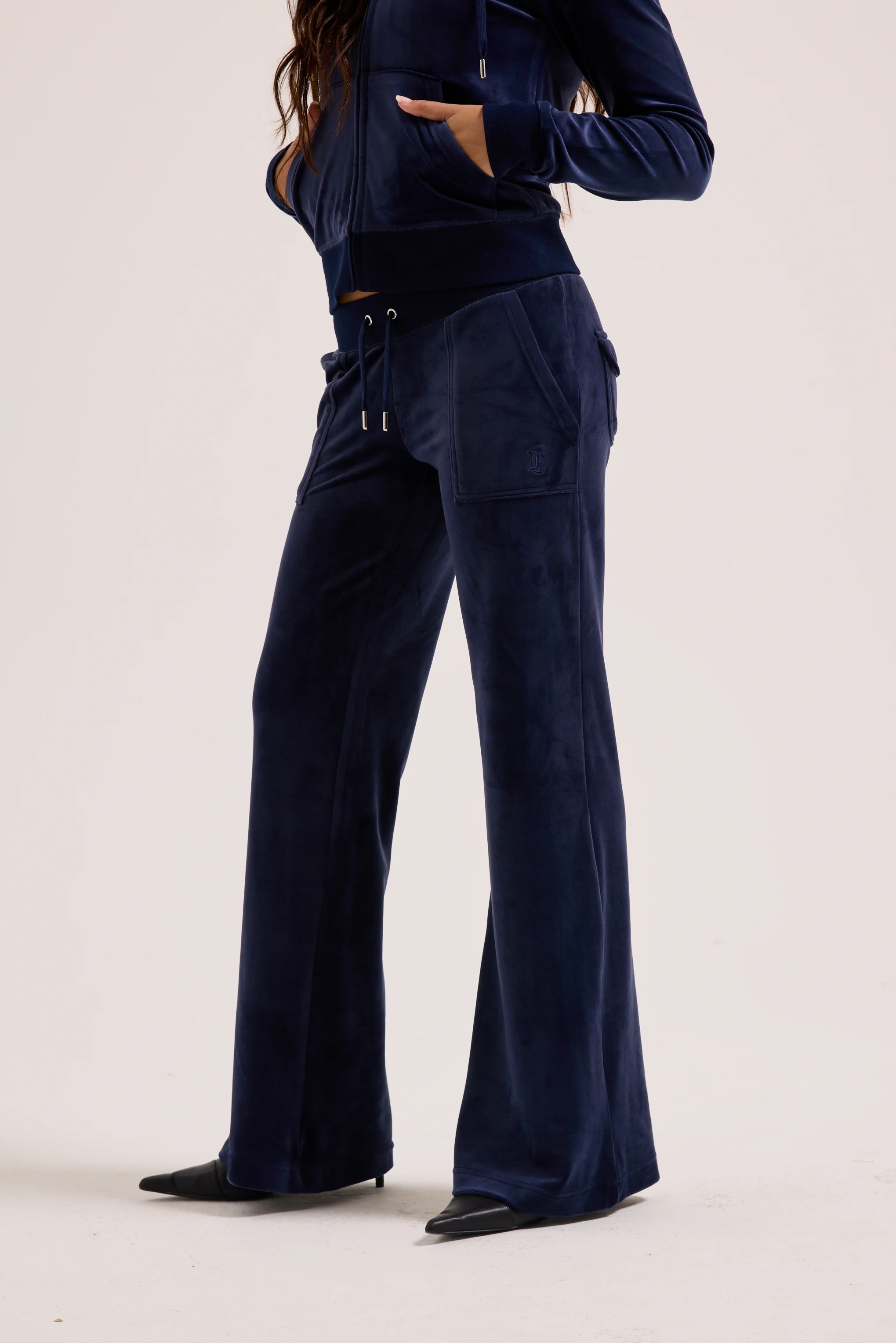 NIGHT SKY LOW RISE VELOUR TRACK PANTS - Image 8