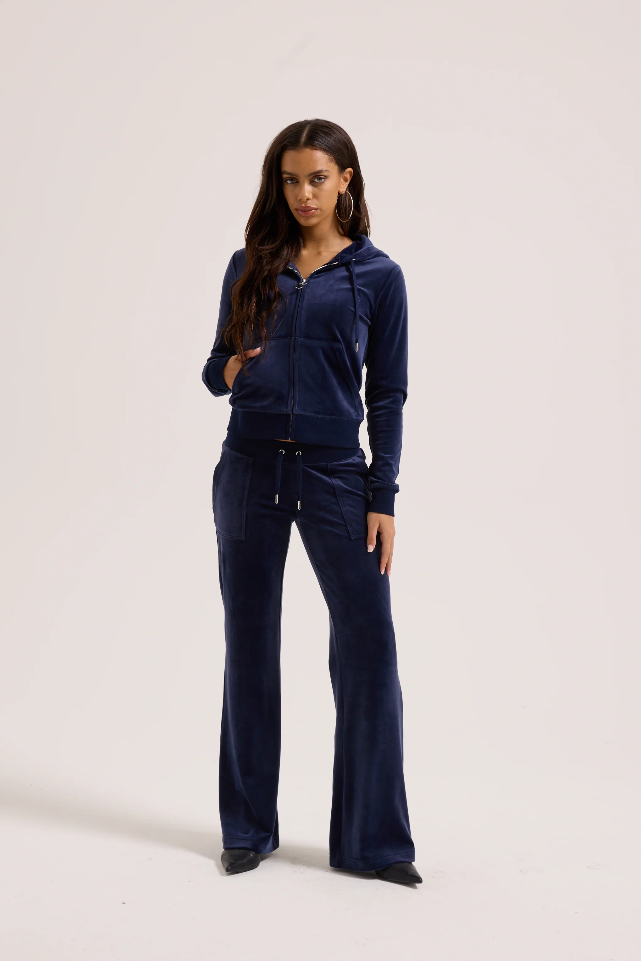 NIGHT SKY LOW RISE VELOUR TRACK PANTS - Image 9