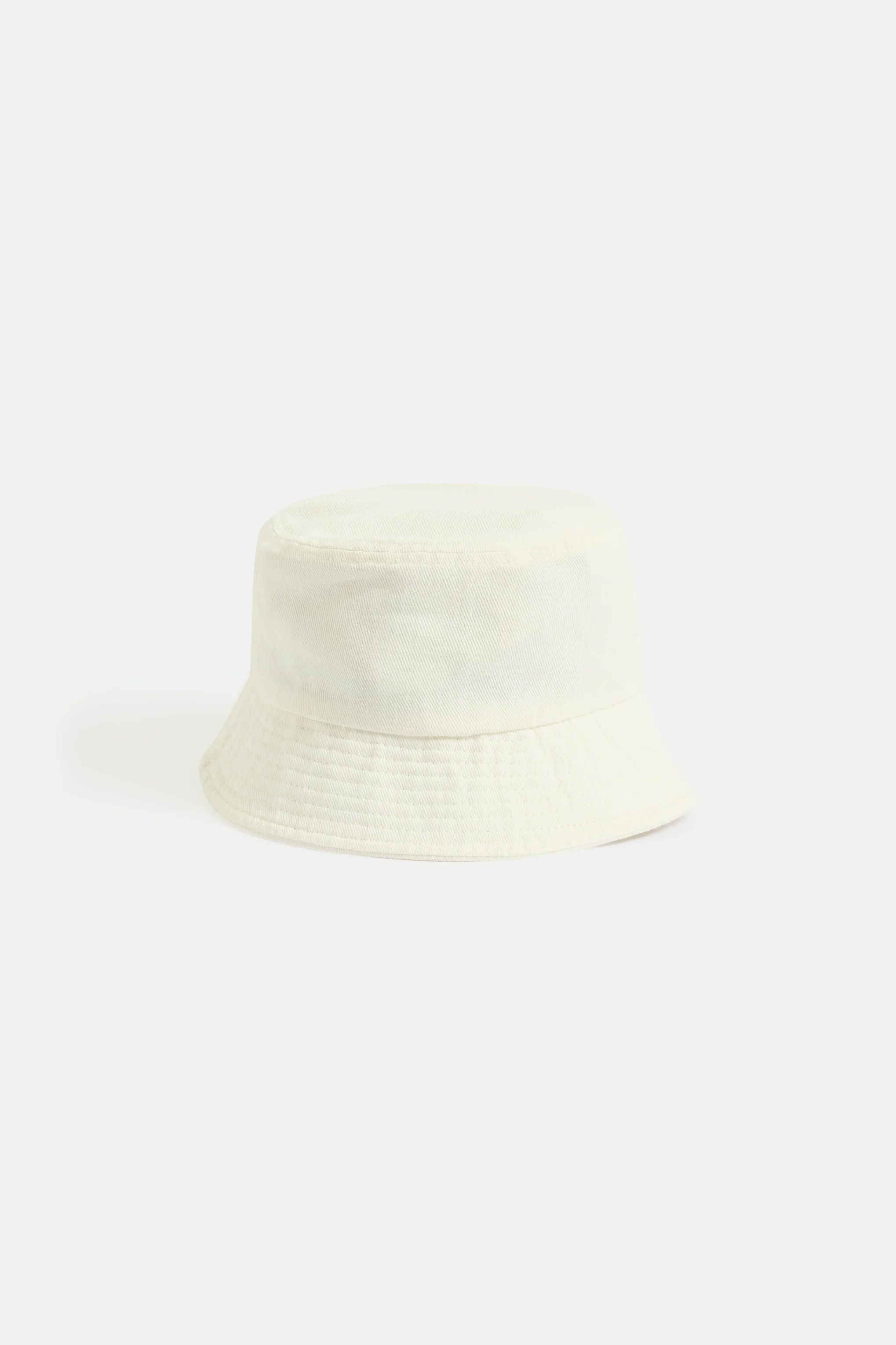 CREAM DENIM BUCKET HAT - Image 3
