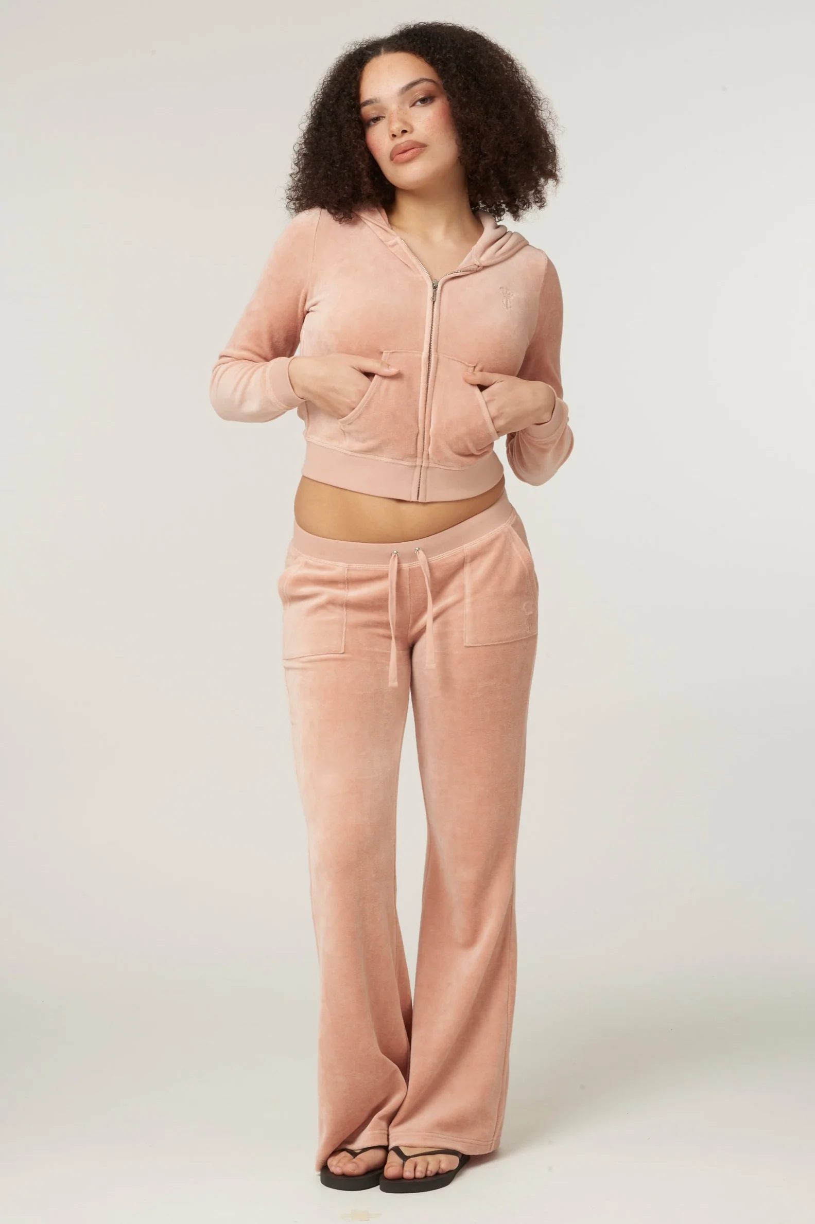 ROSE DUST BAMBOO VELOUR HERITAGE HOODIE - Image 5